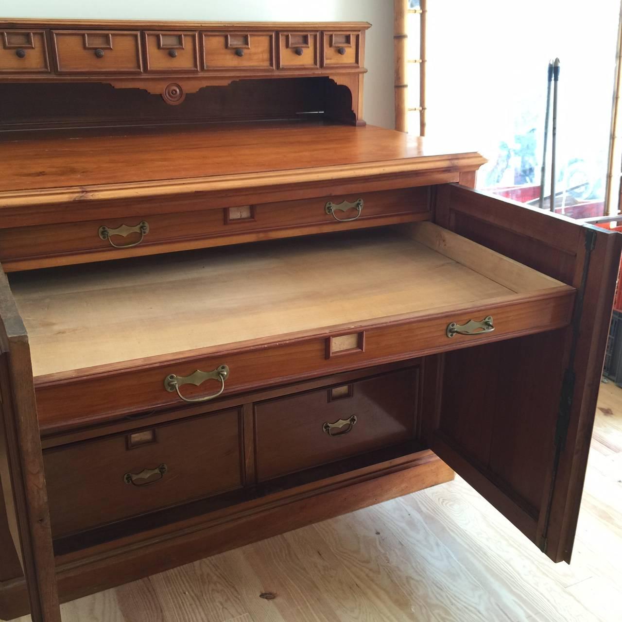 French Louis Philippe Architect's Plan Chest Storage Drawers Cabinet, 19th Century For Sale