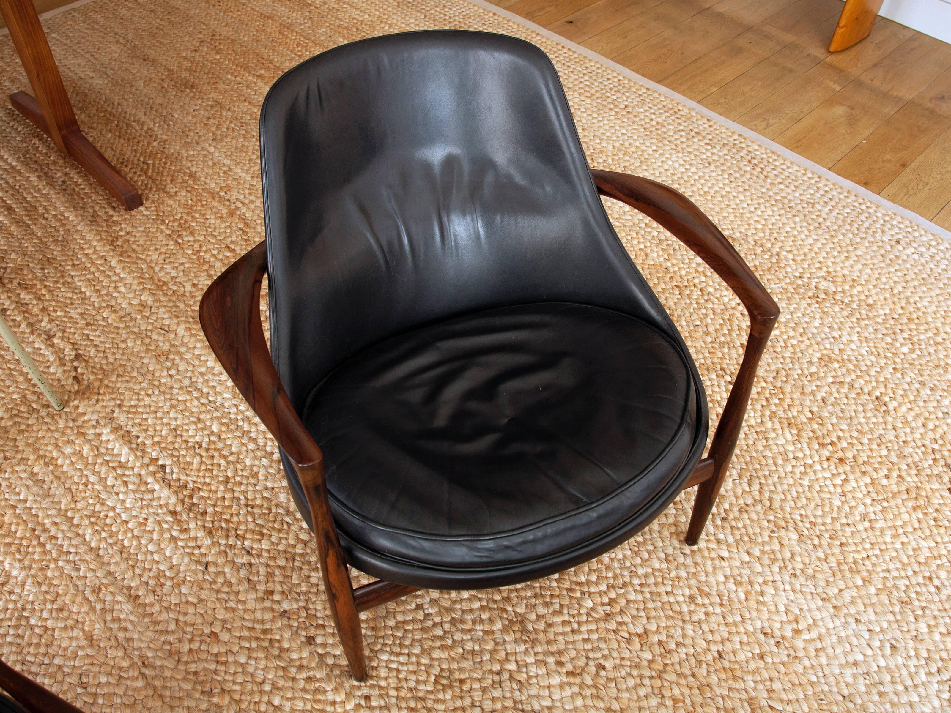 Danish Exceptional Pair of Rosewood Elizabeth Chairs by Ib Kofod-Larsen