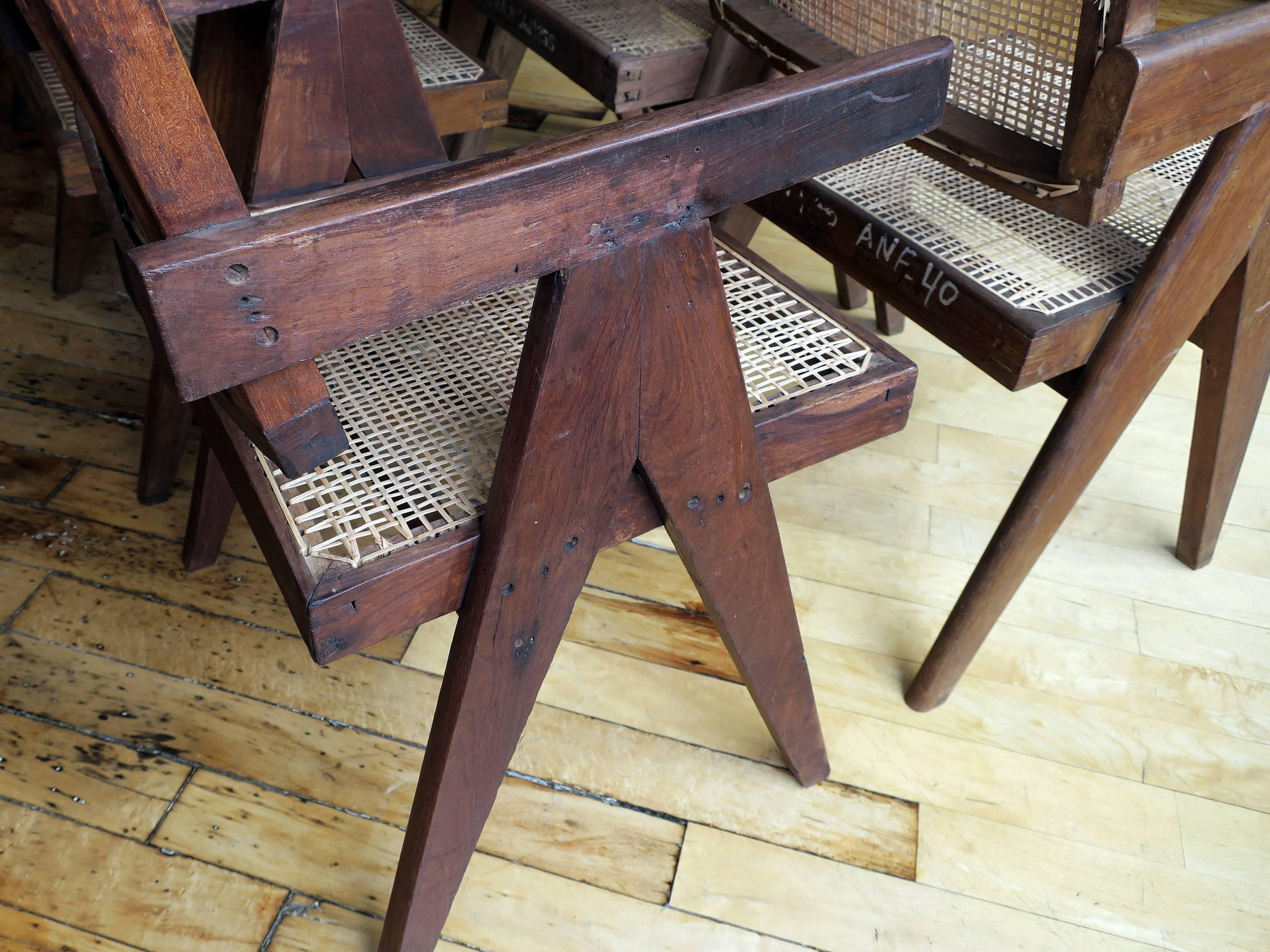 pierre jeanneret floating back armchair