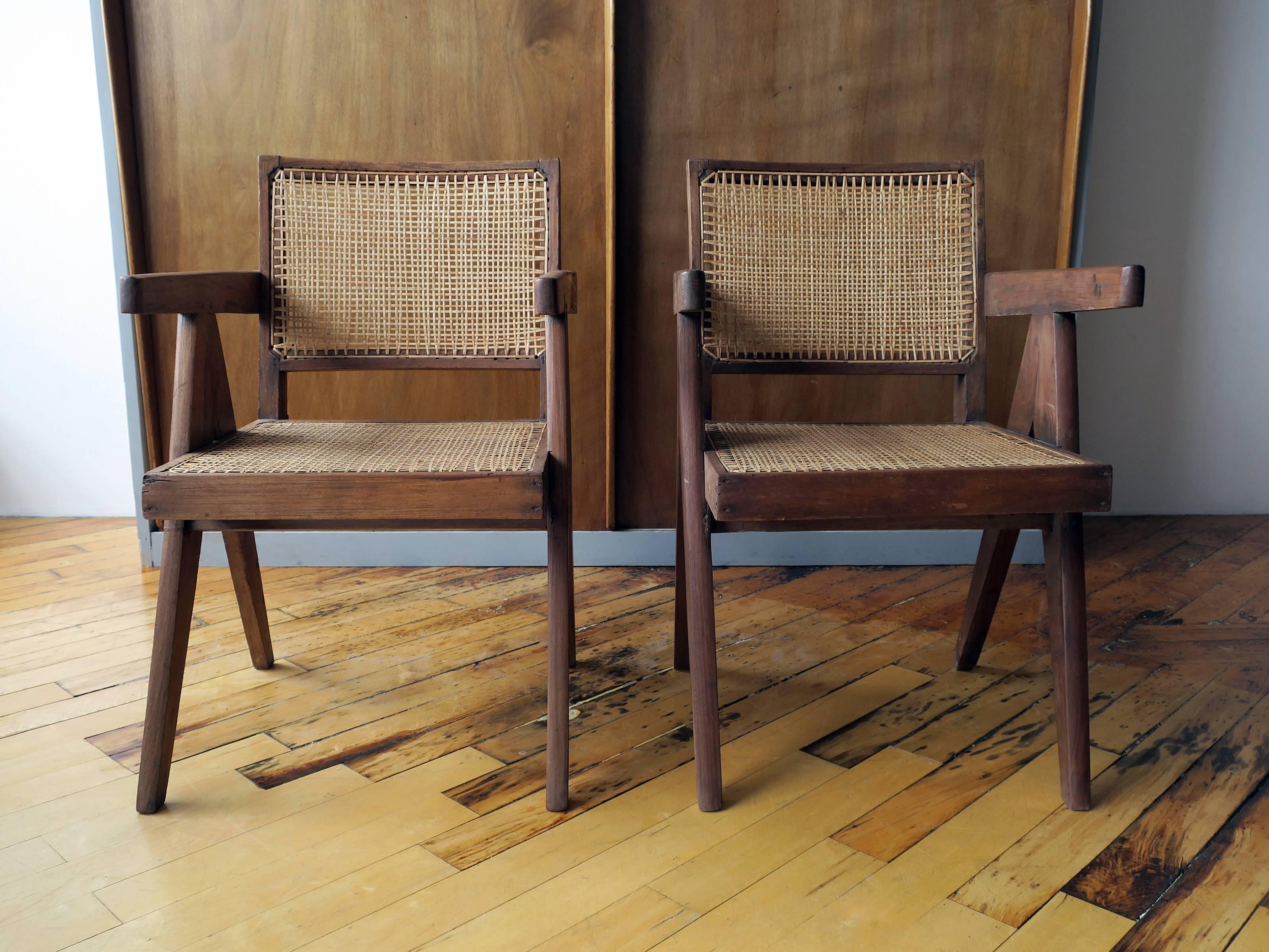 Indian Pierre Jeanneret Pair of 