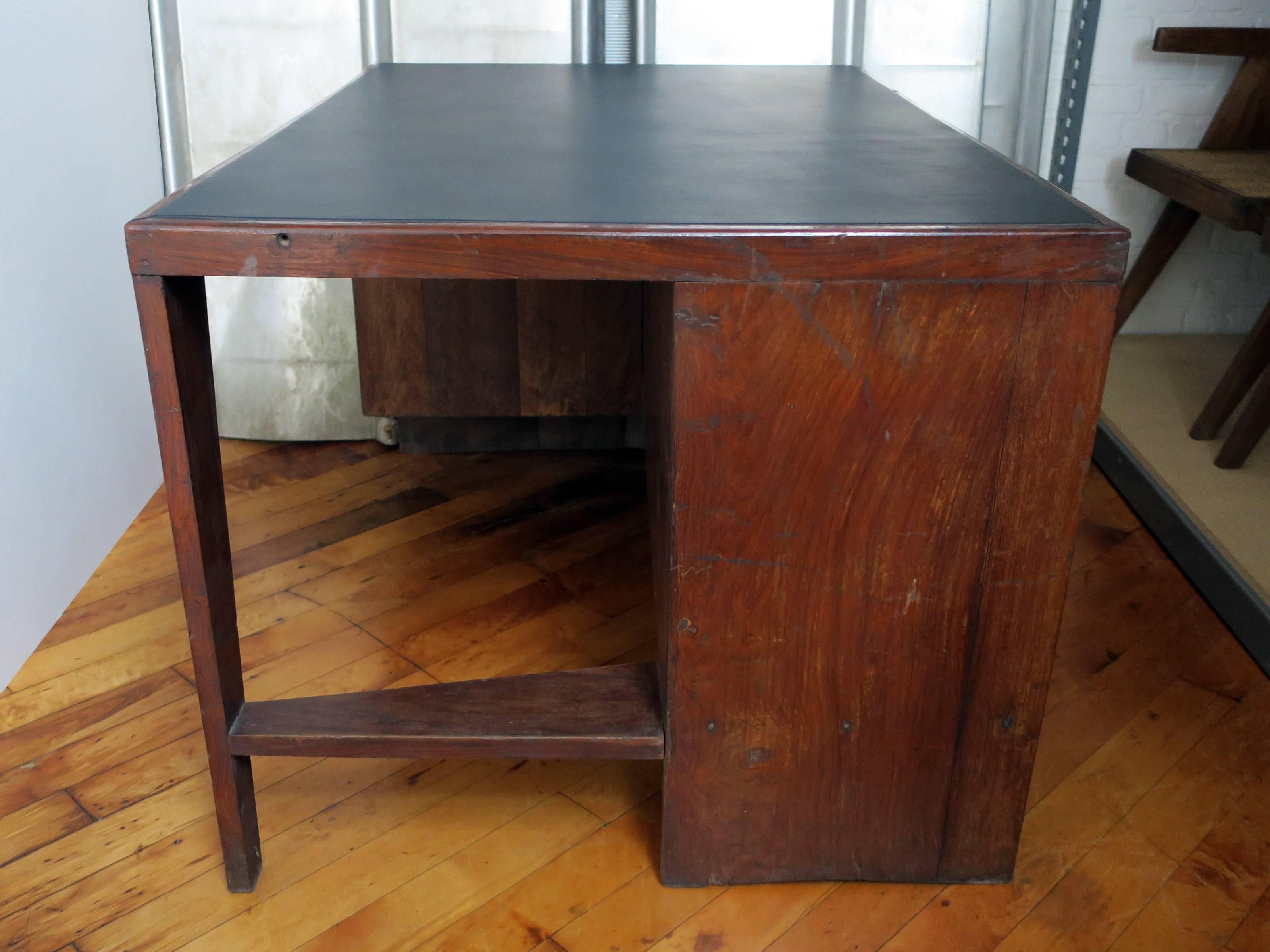 Indian Pierre Jeanneret Desk from the Administrative Buildings, Chandigarh