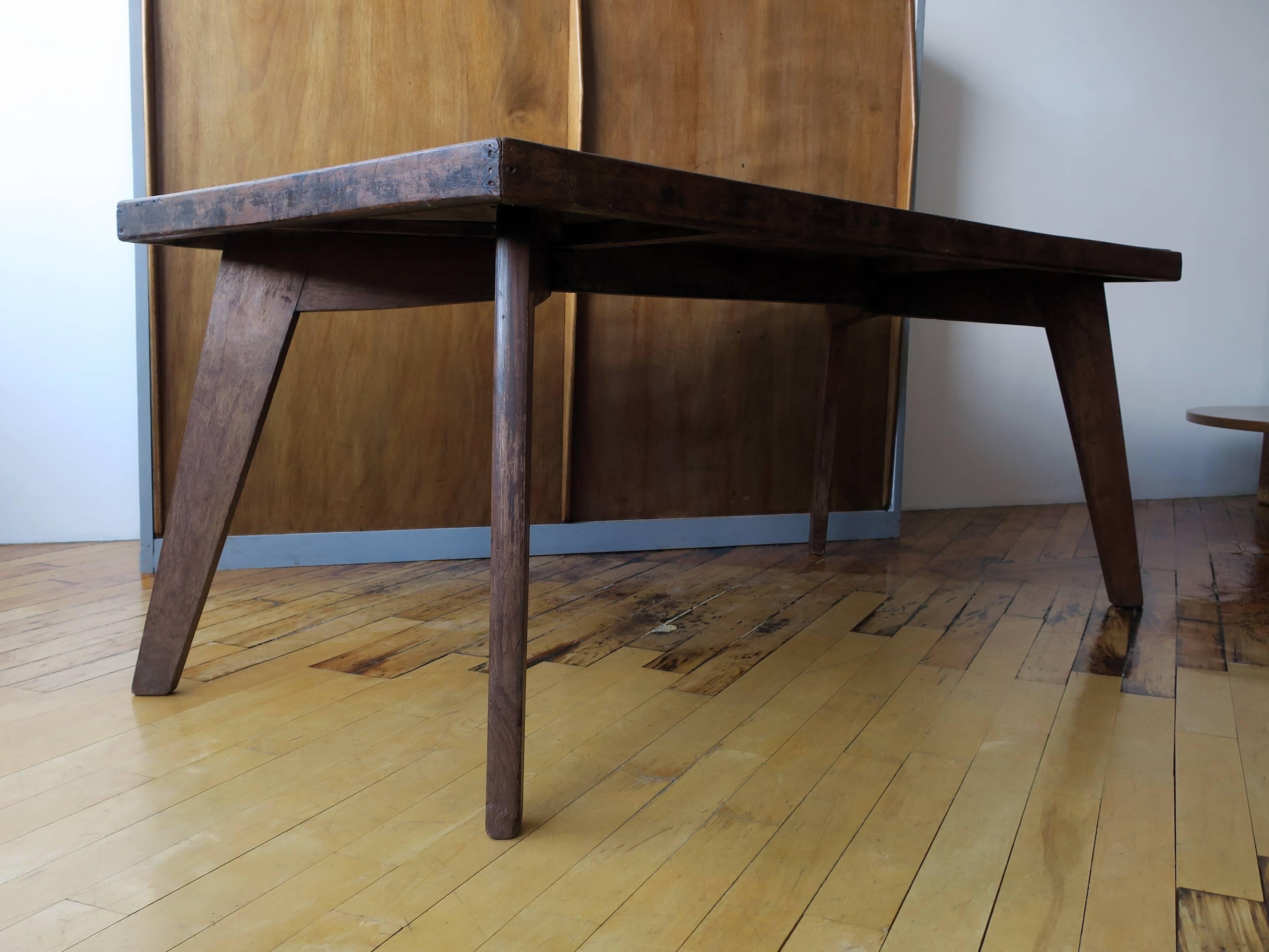 Indian Pierre Jeanneret Dining Table from Chandigarh For Sale