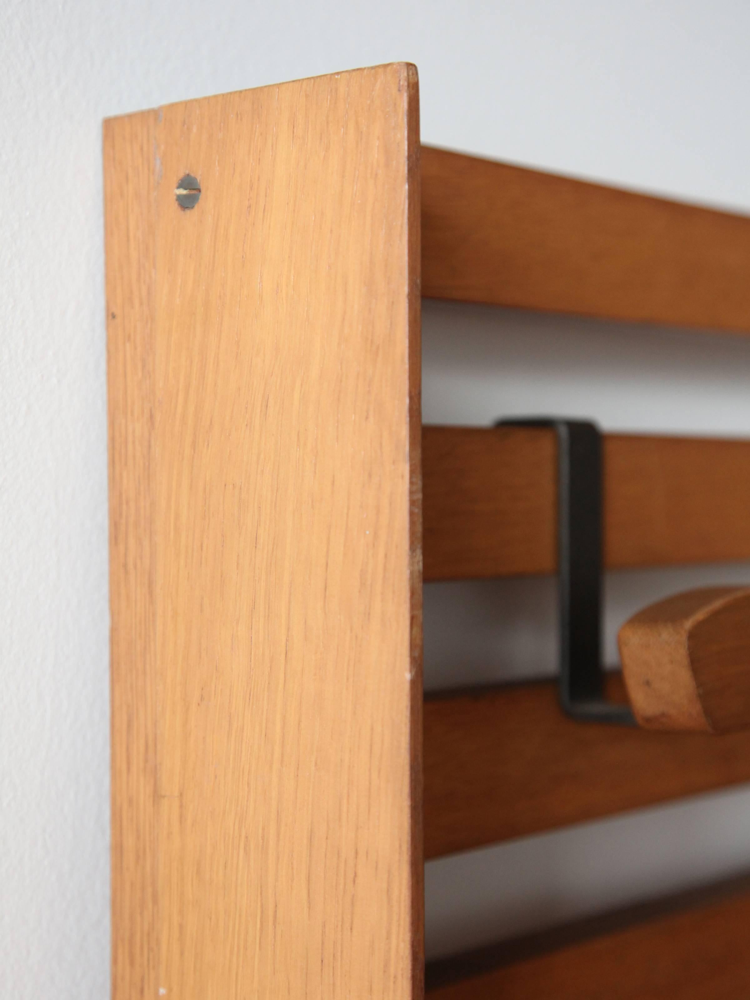 Modern Le Corbusier Wall-Mounted Coatrack For Sale
