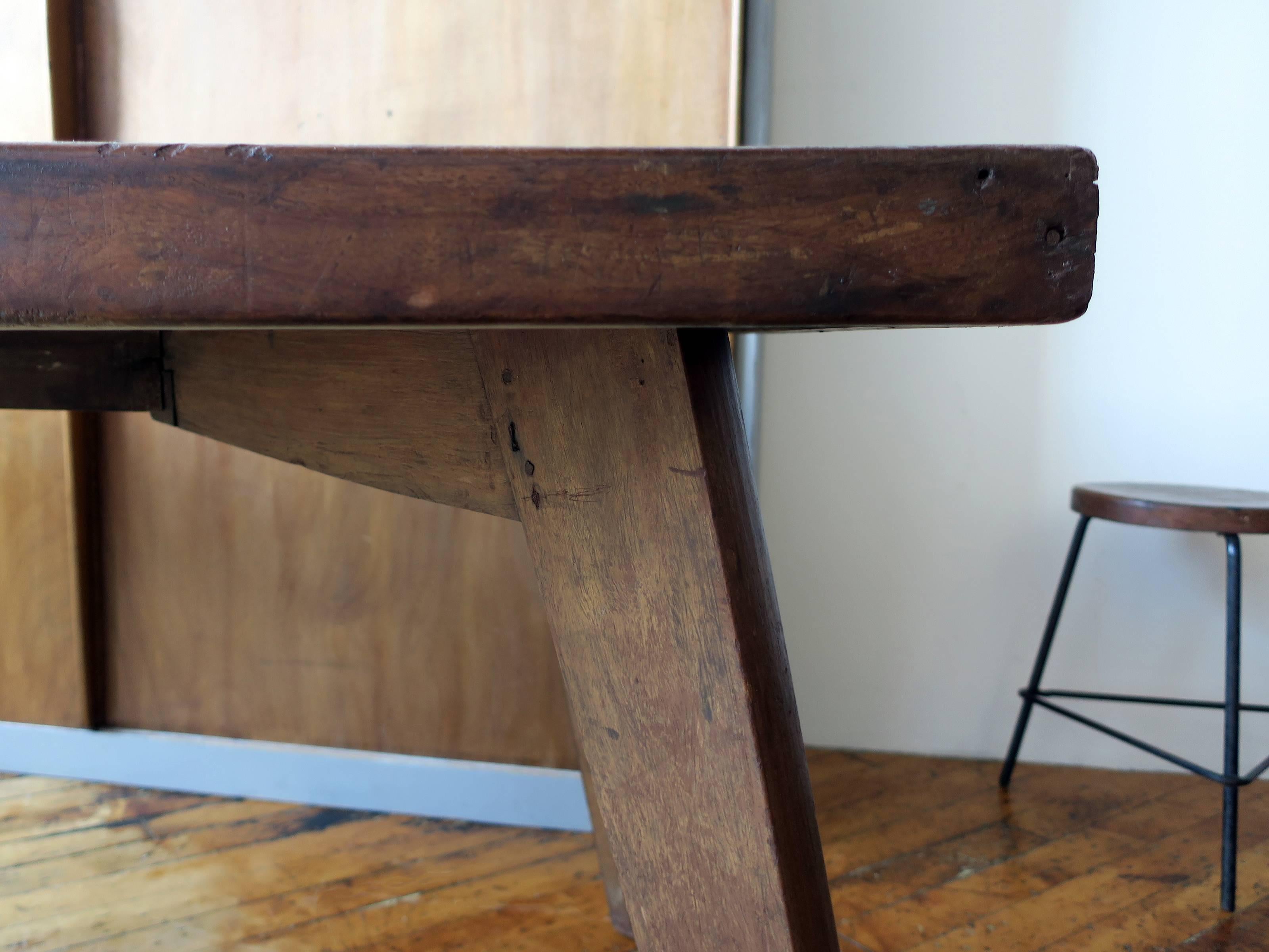 Teak Pierre Jeanneret Dining Table from Chandigarh For Sale