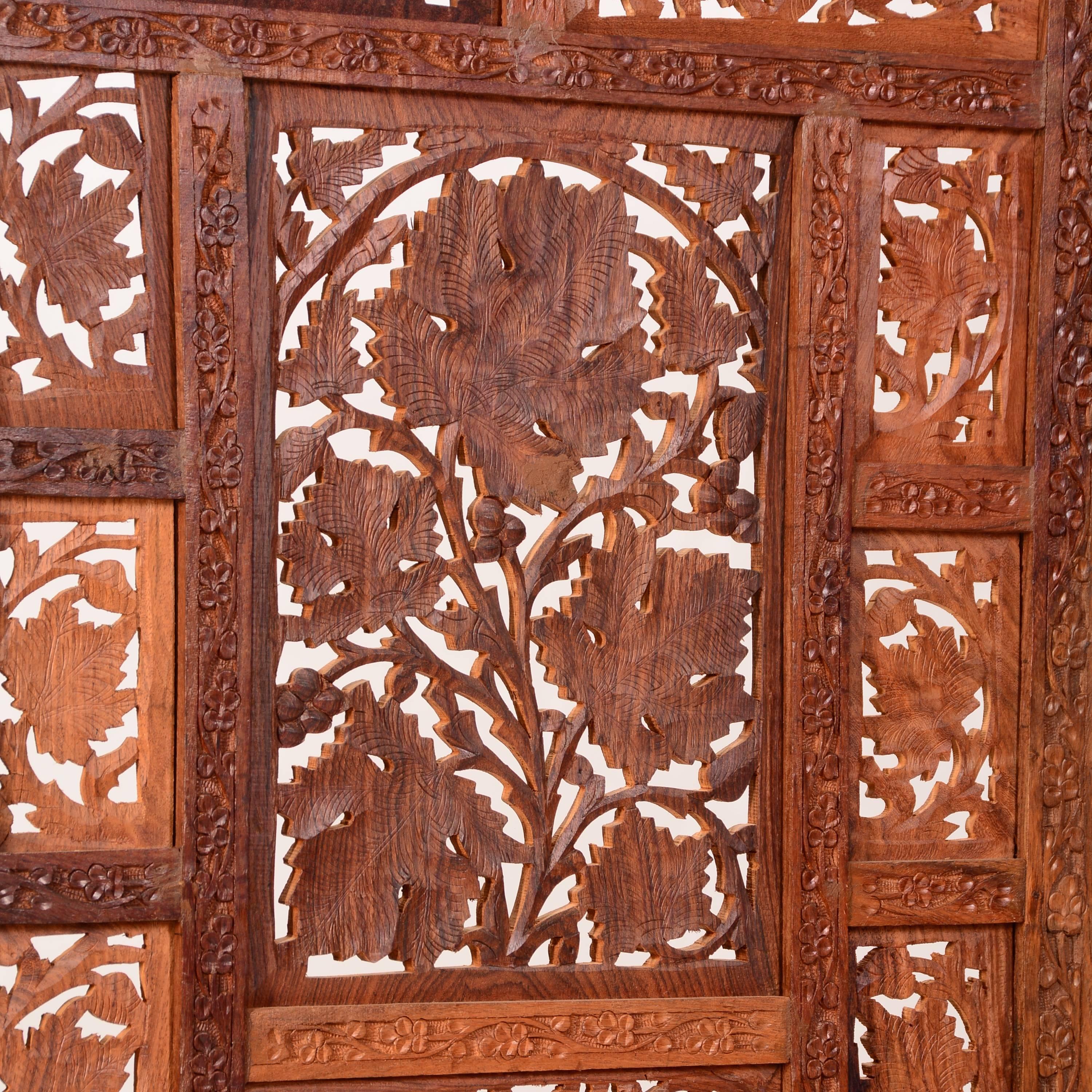 indian carved wooden screens