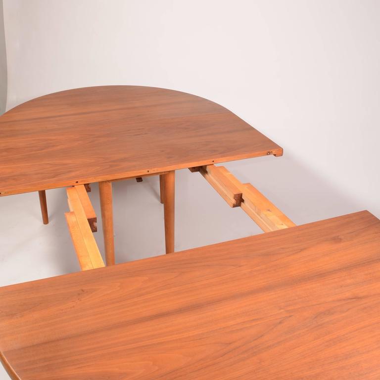 Oak Large Early Vintage Scandinavian Modern Dining Table in Teak by Moreddi For Sale