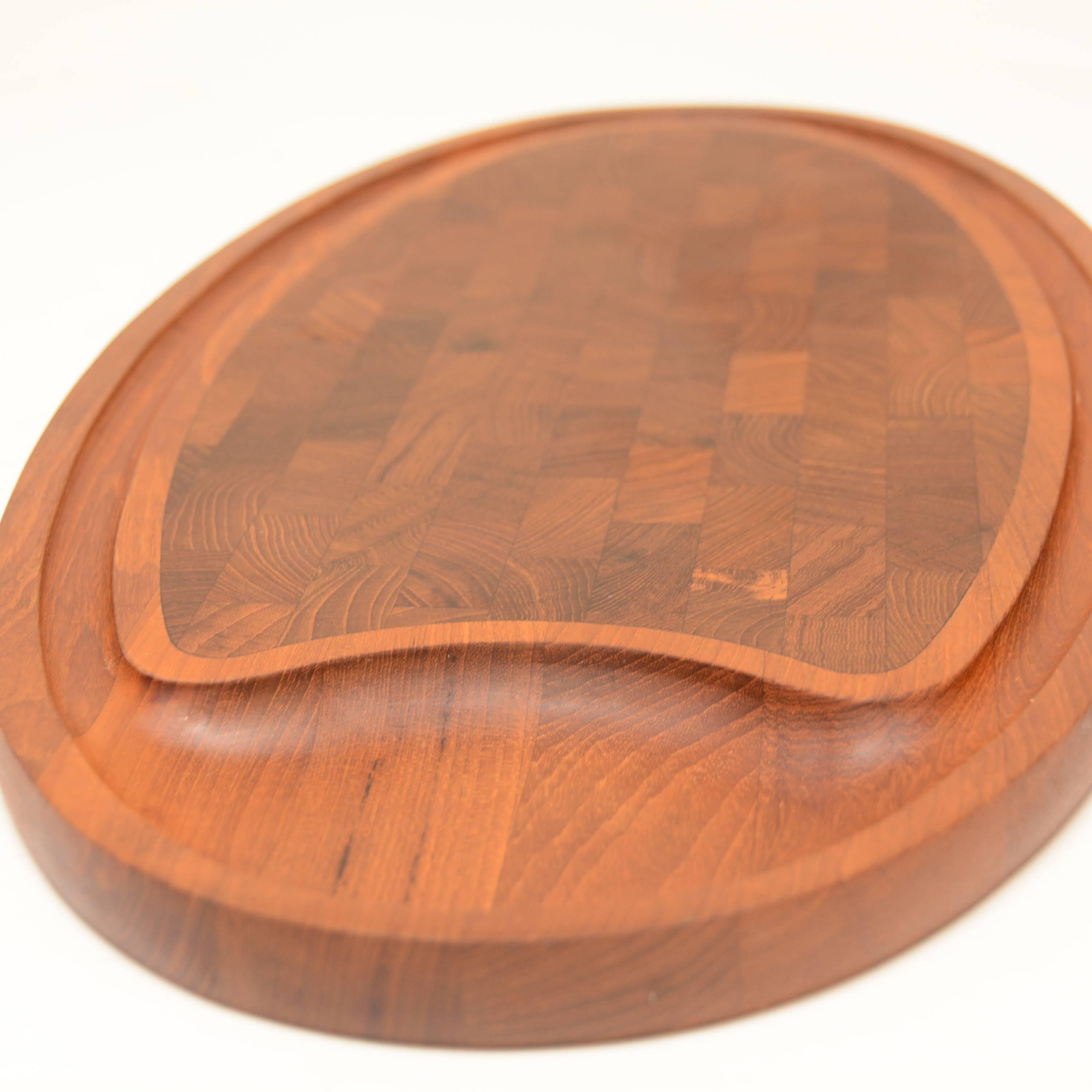 Scandinavian Modern Dansk Teak Serving Tray For Sale