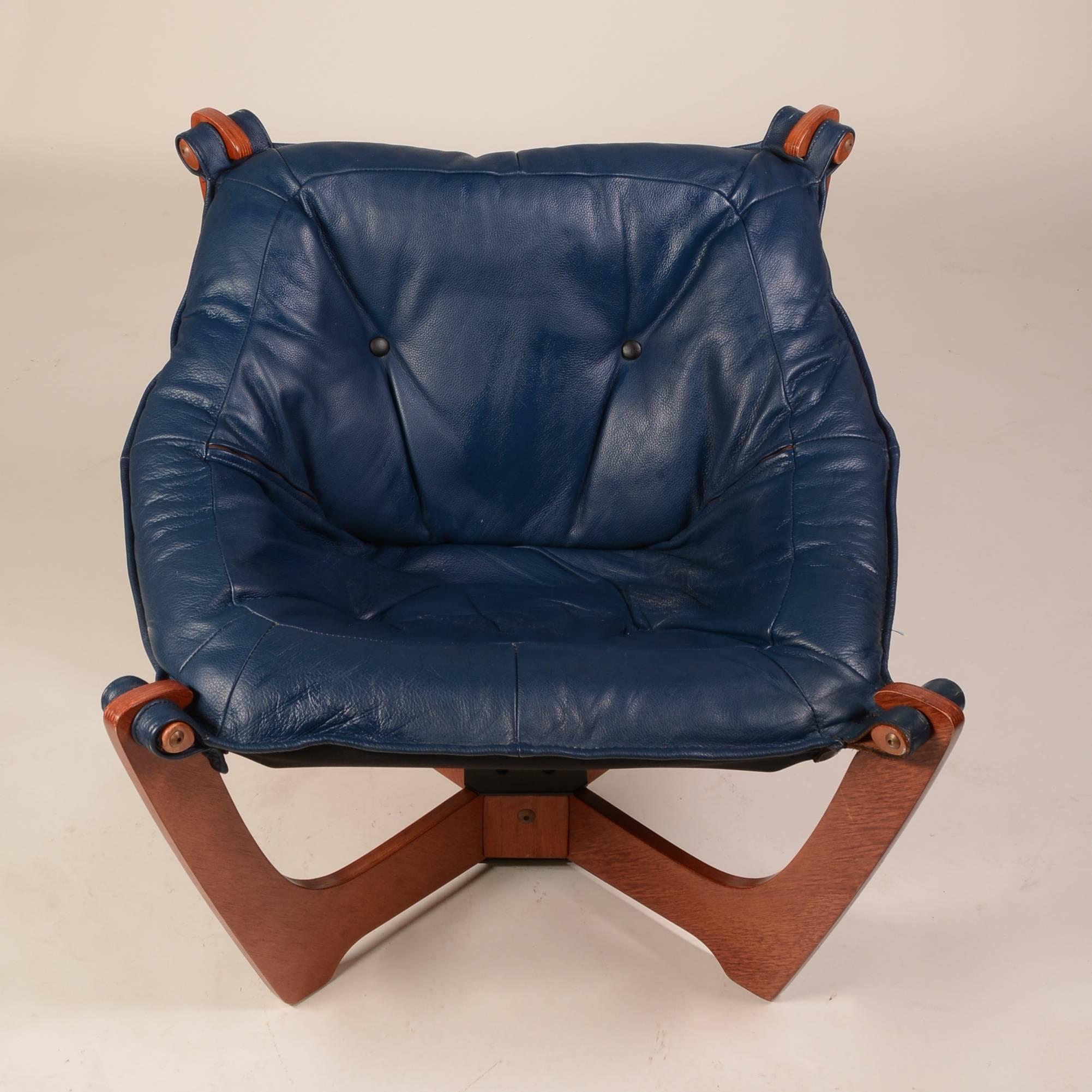 A vintage Luna chair designed by Odd Knutsen, made in Norway.