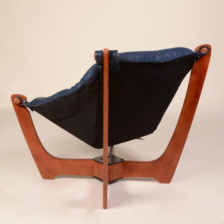 Luna Chair Odd Knutsen in Blue at 1stDibs vintage luna chair, odd