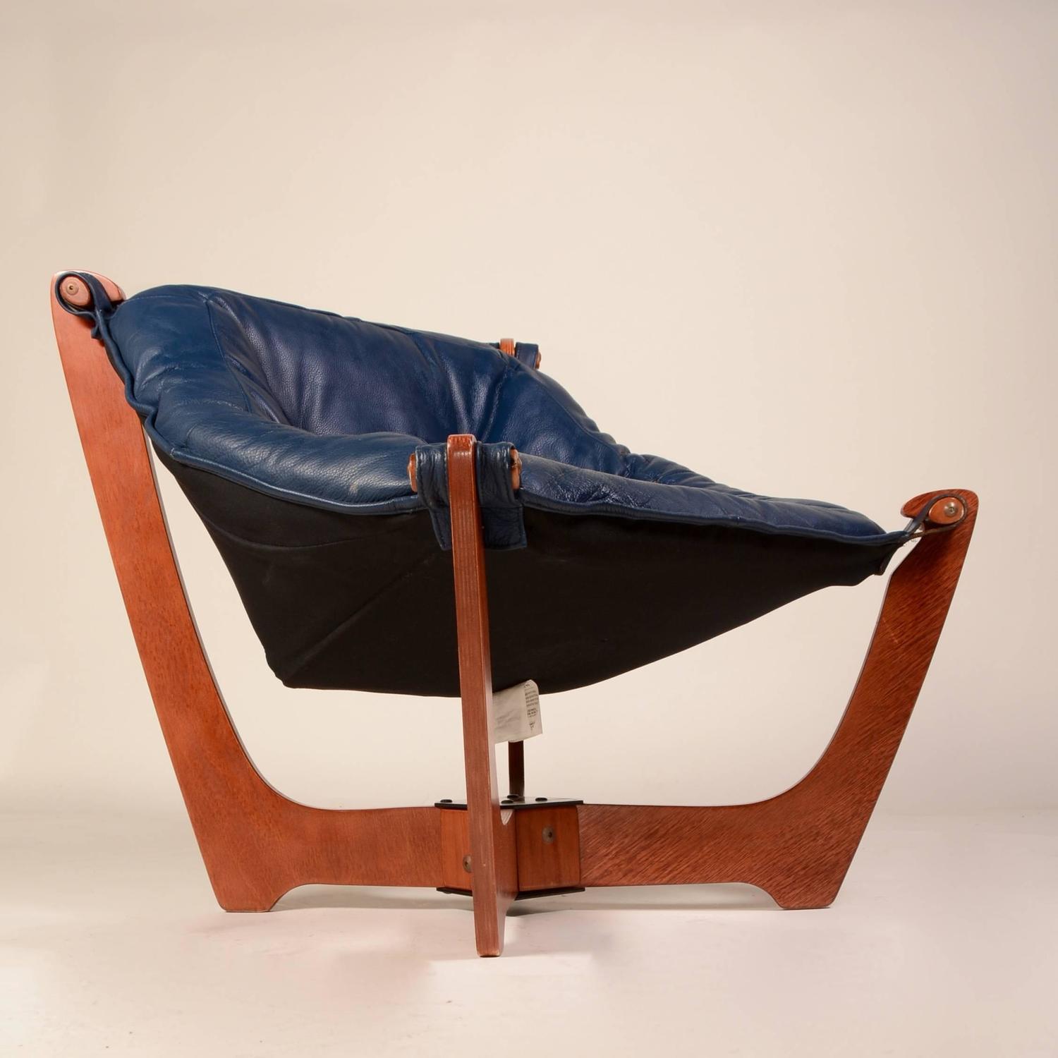Luna Chair Odd Knutsen in Blue For Sale at 1stdibs