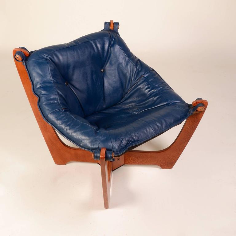 Luna Chair Odd Knutsen in Blue at 1stDibs vintage luna chair, odd