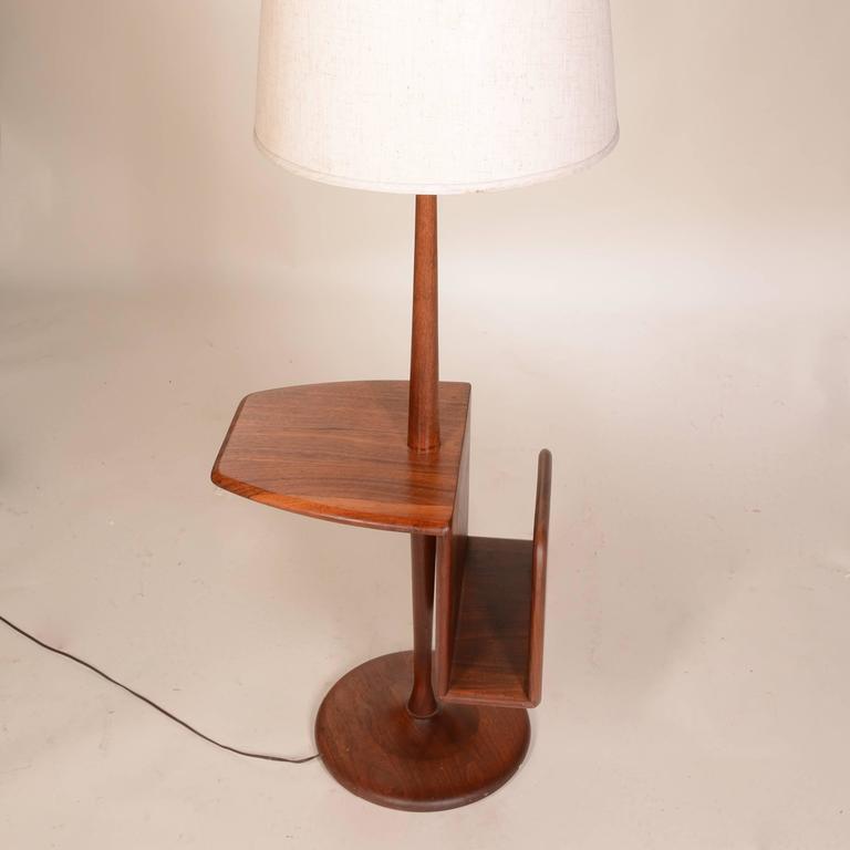 Modern Combination Floor Lamp and Magazine Stand by Laurel at 1stDibs