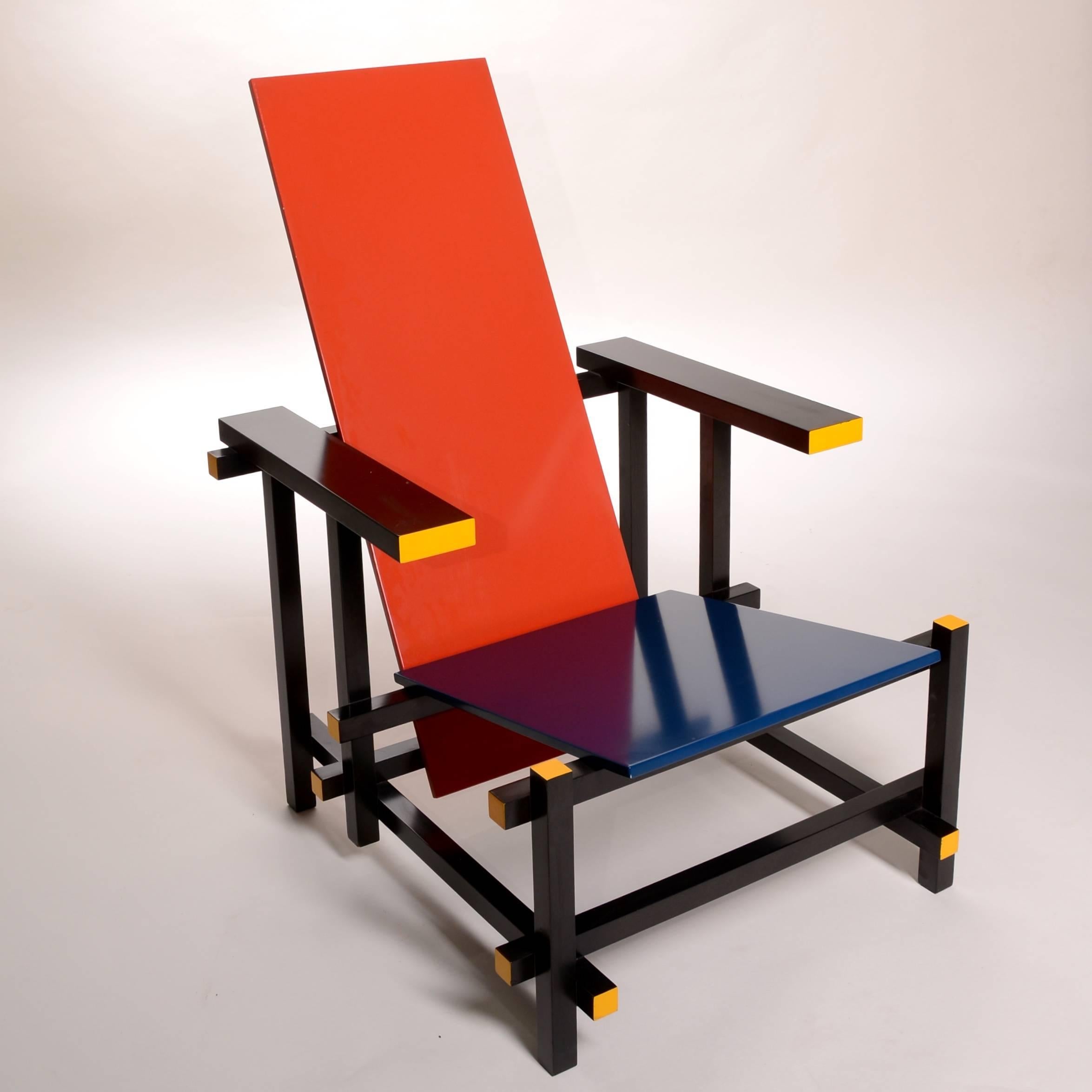 Dutch Red and Blue Chair by Thomas Rietveld for Cassina