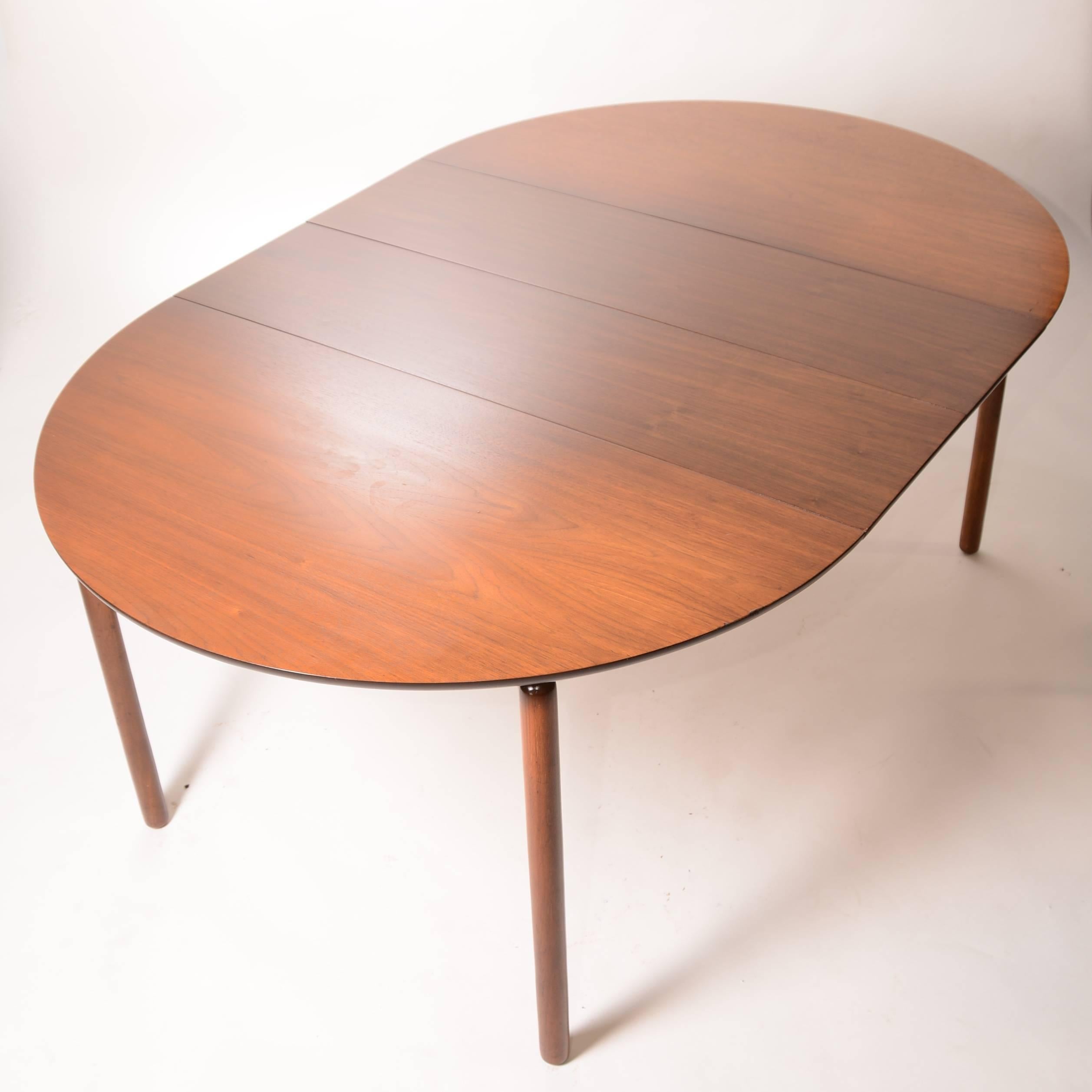 Greta Grossman Round Walnut Dining Table by Glenn of California 1