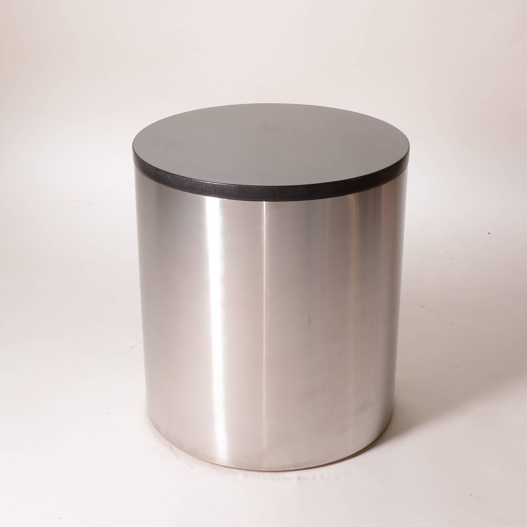 stainless steel drum table