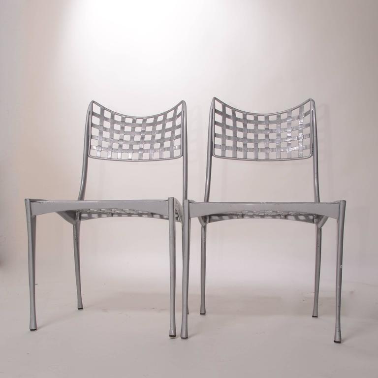 Set Of 4 Sol Y Luna Patio Chairs By Dan Johnson At 1stdibs Set Of 4 Sol Y Luna Aluminum Patio Chairs By Brown Jordan The Includes