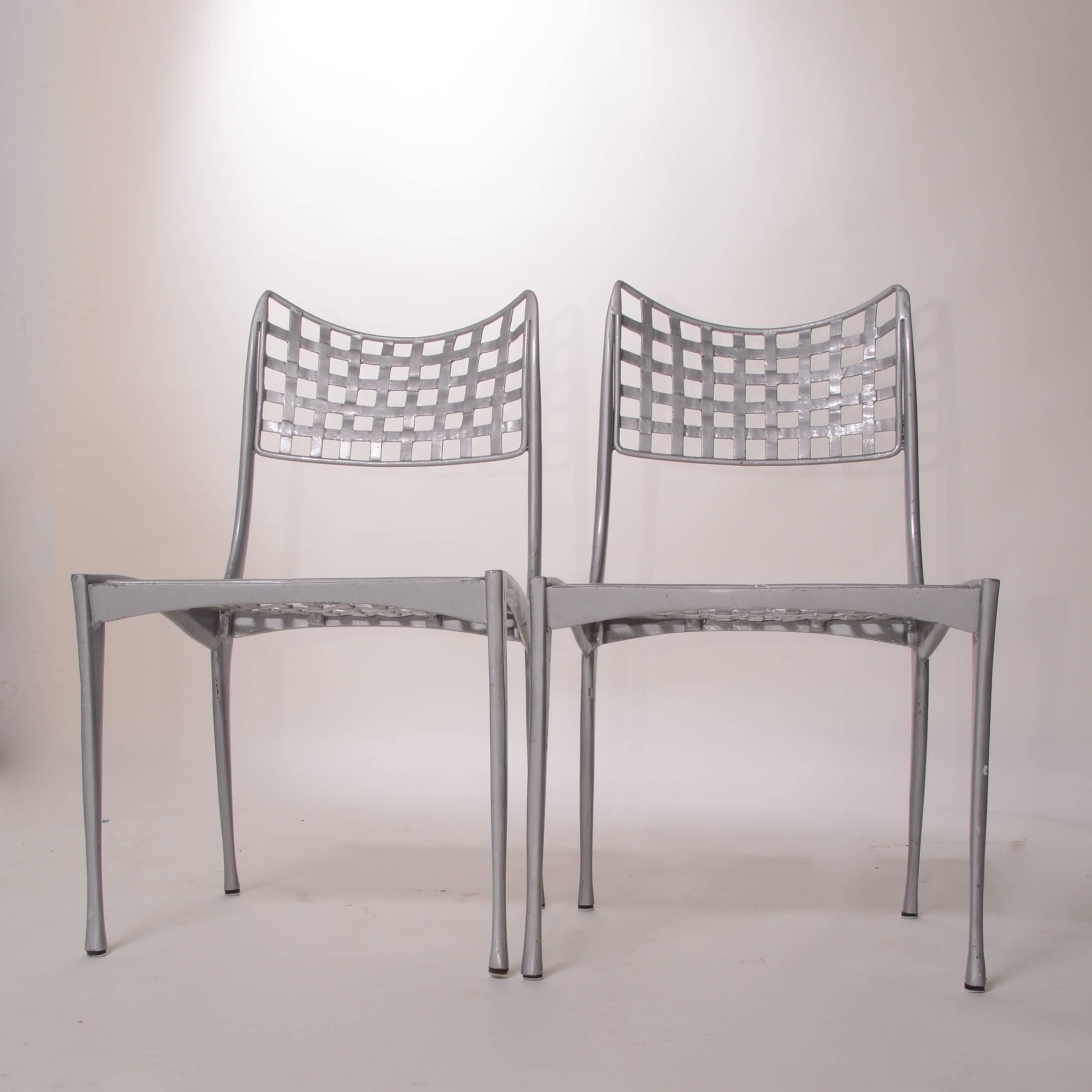 Set of 4 Sol Y Luna aluminum patio chairs by Brown Jordan. The set includes 4 side chairs. We are selling per chair. Marked made in Mexico.