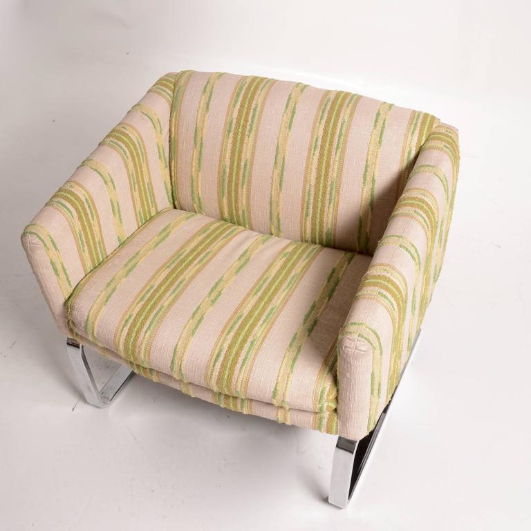 Selig Chrome Club Chair For Sale 2