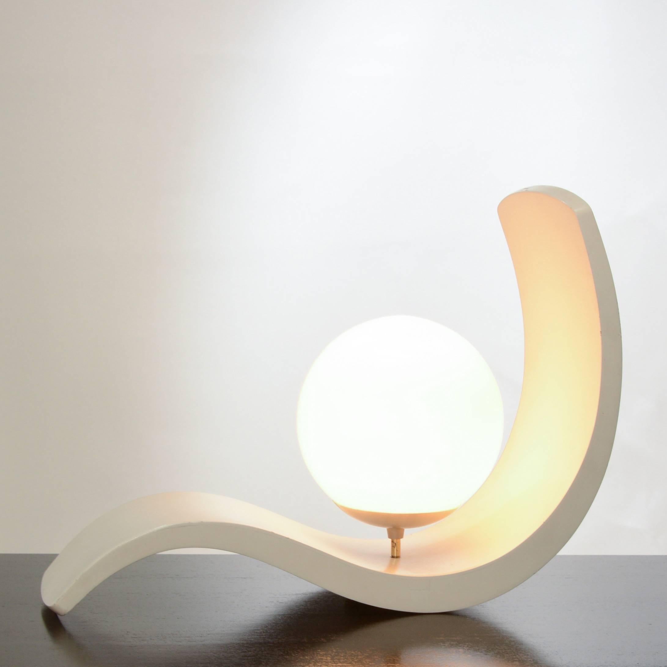 Sculptural Table Lamp in the Manner of Milo Baughman 1