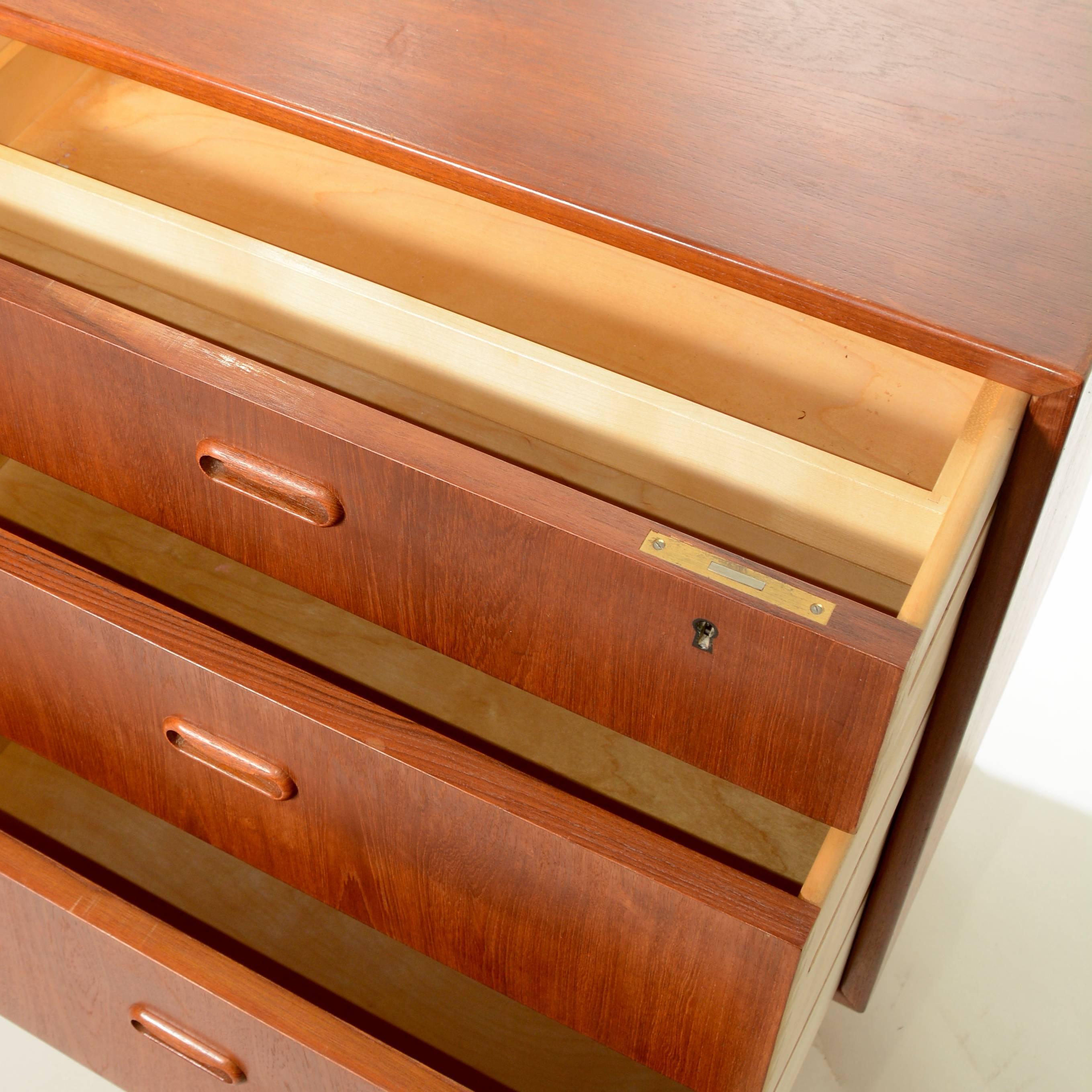 Danish Modern Triple Dresser by Falster 1