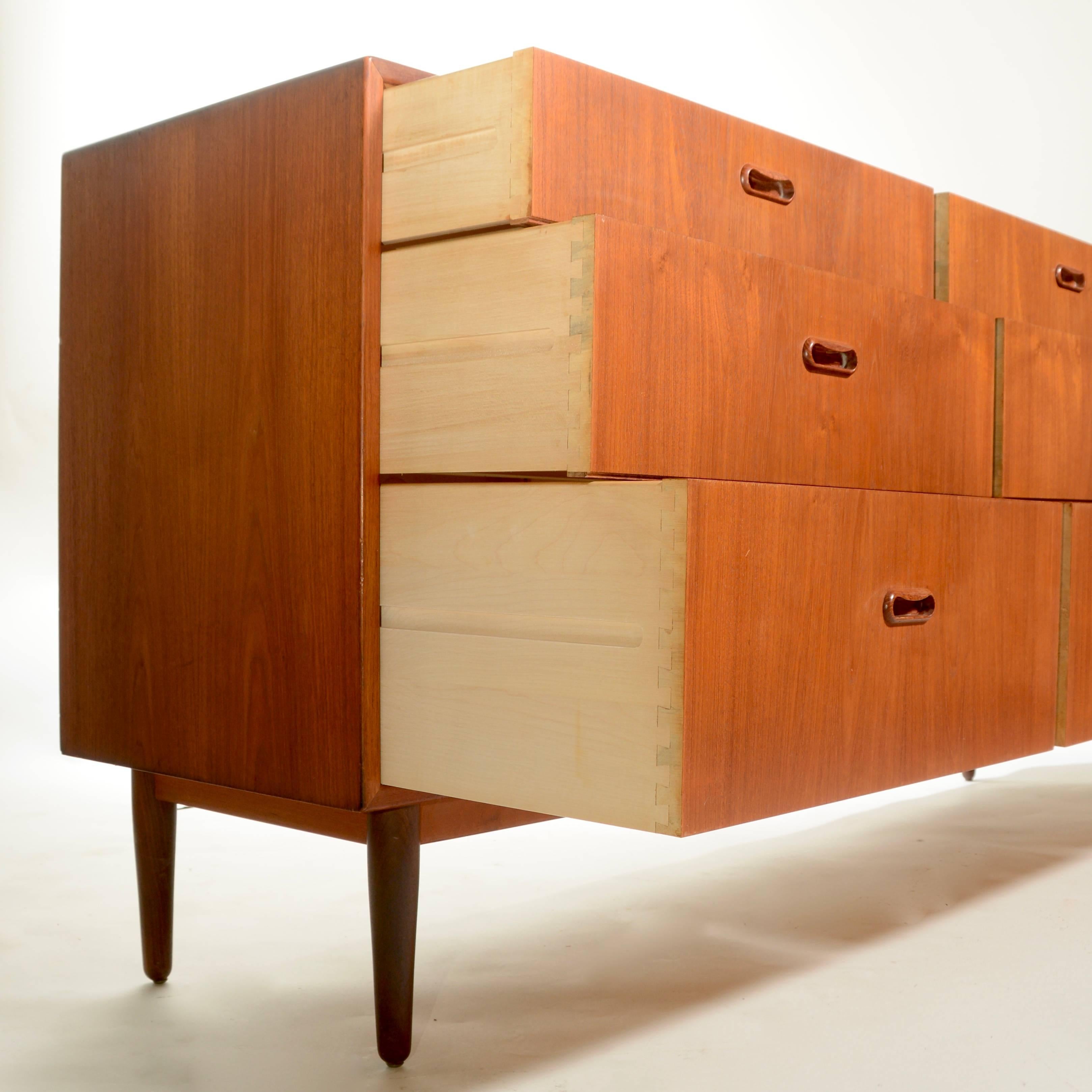 Danish Modern Triple Dresser by Falster 2