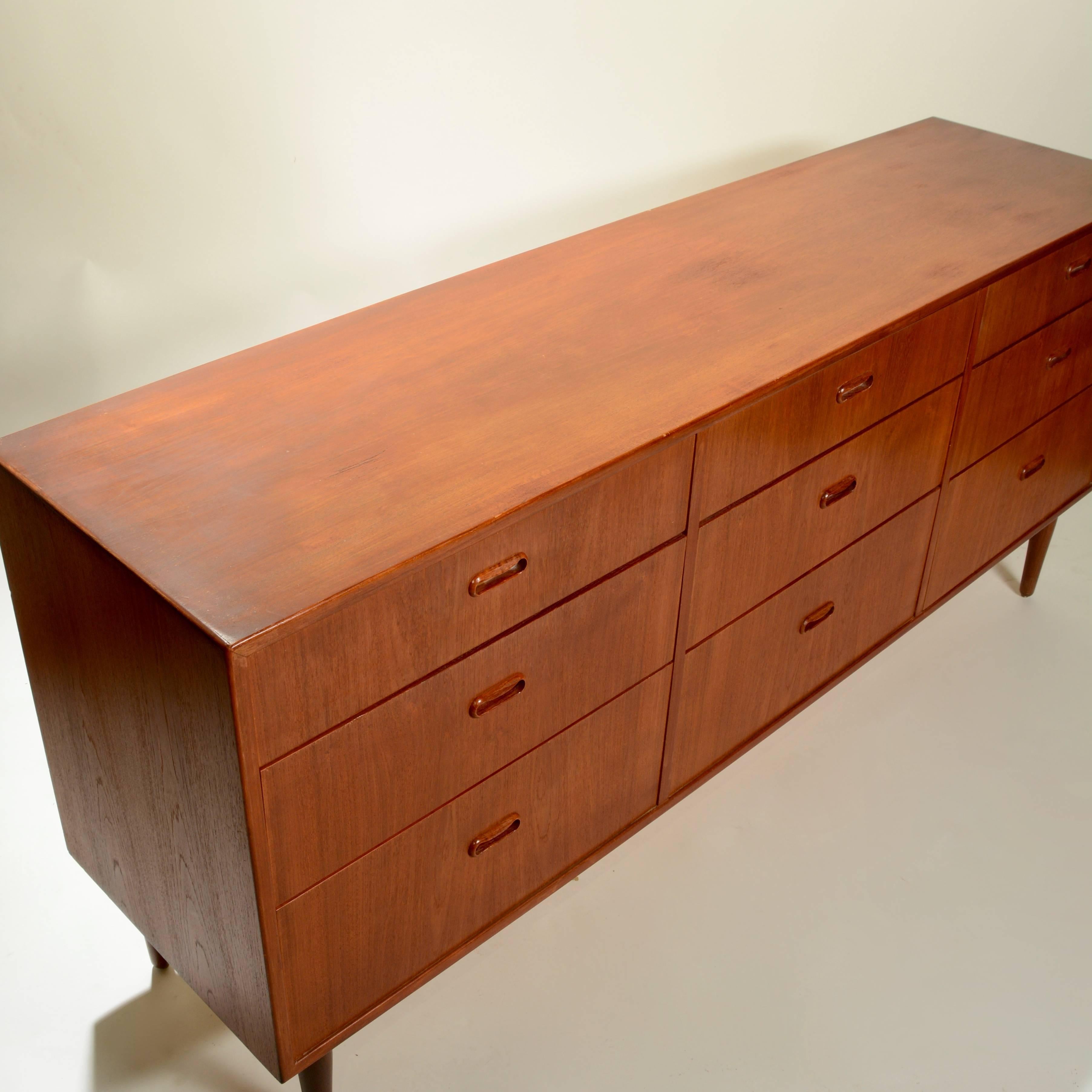 Danish Modern Triple Dresser by Falster 3