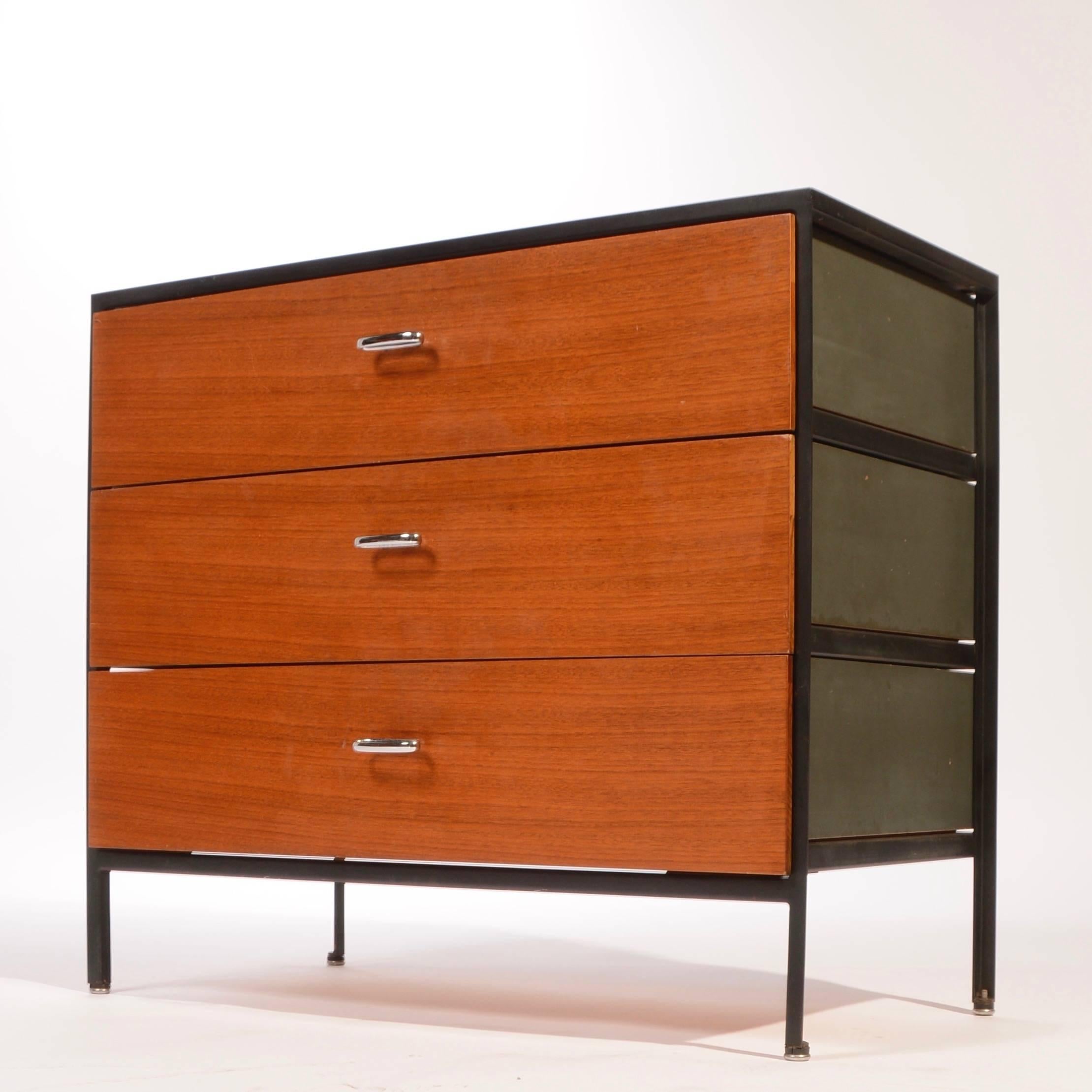 Mid-Century Modern George Nelson Steel Frame Dresser for Herman Miller