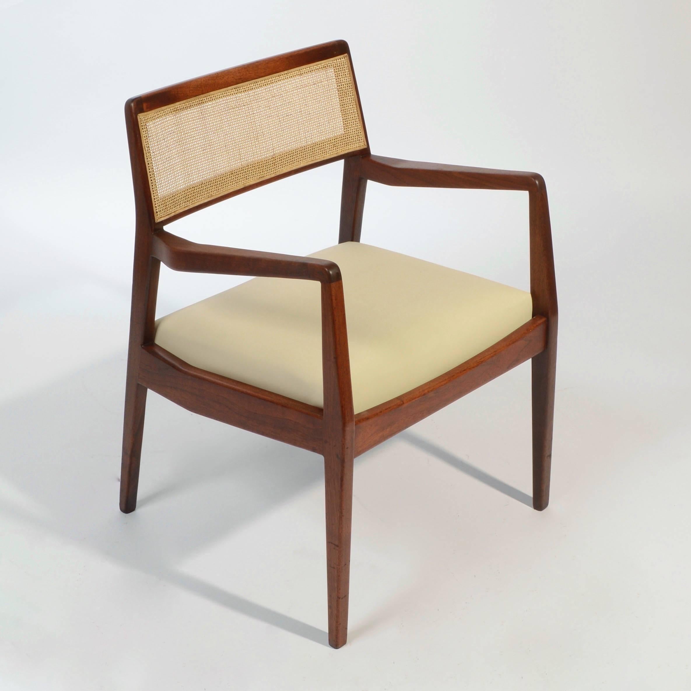 walnut cane chair