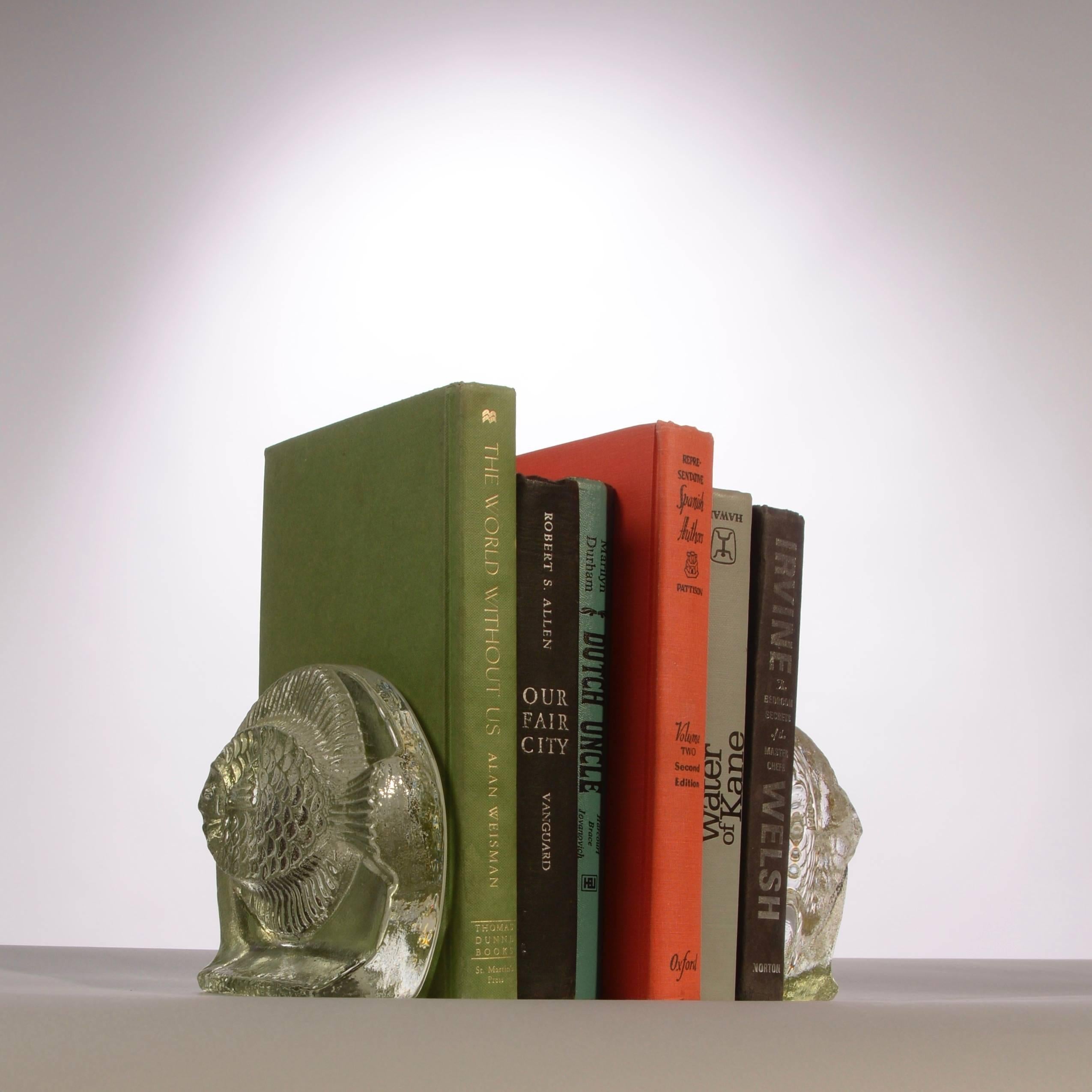 American Fish Bookends by Blenko For Sale
