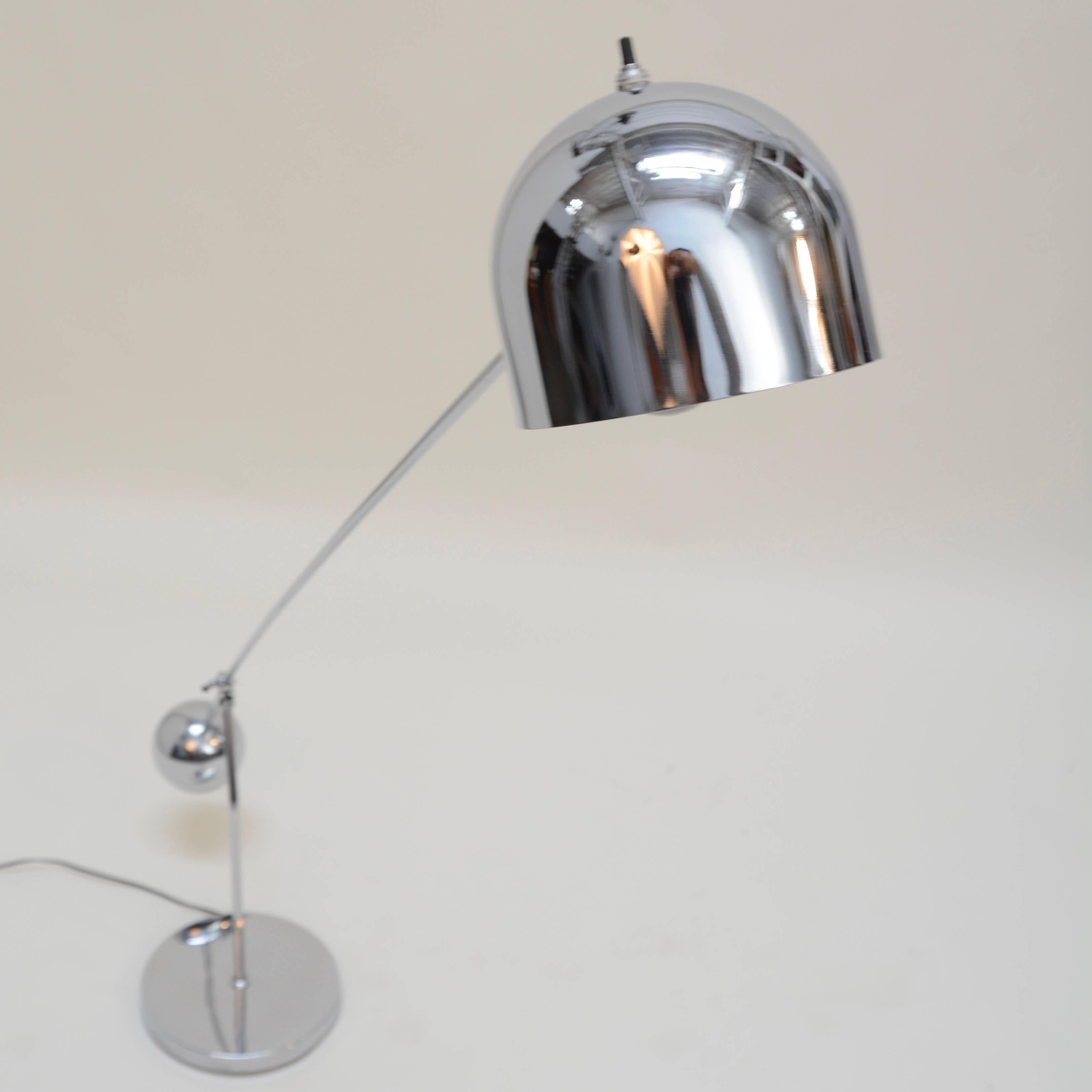 Modern Single Arm Floor Lamp by Robert Sonneman