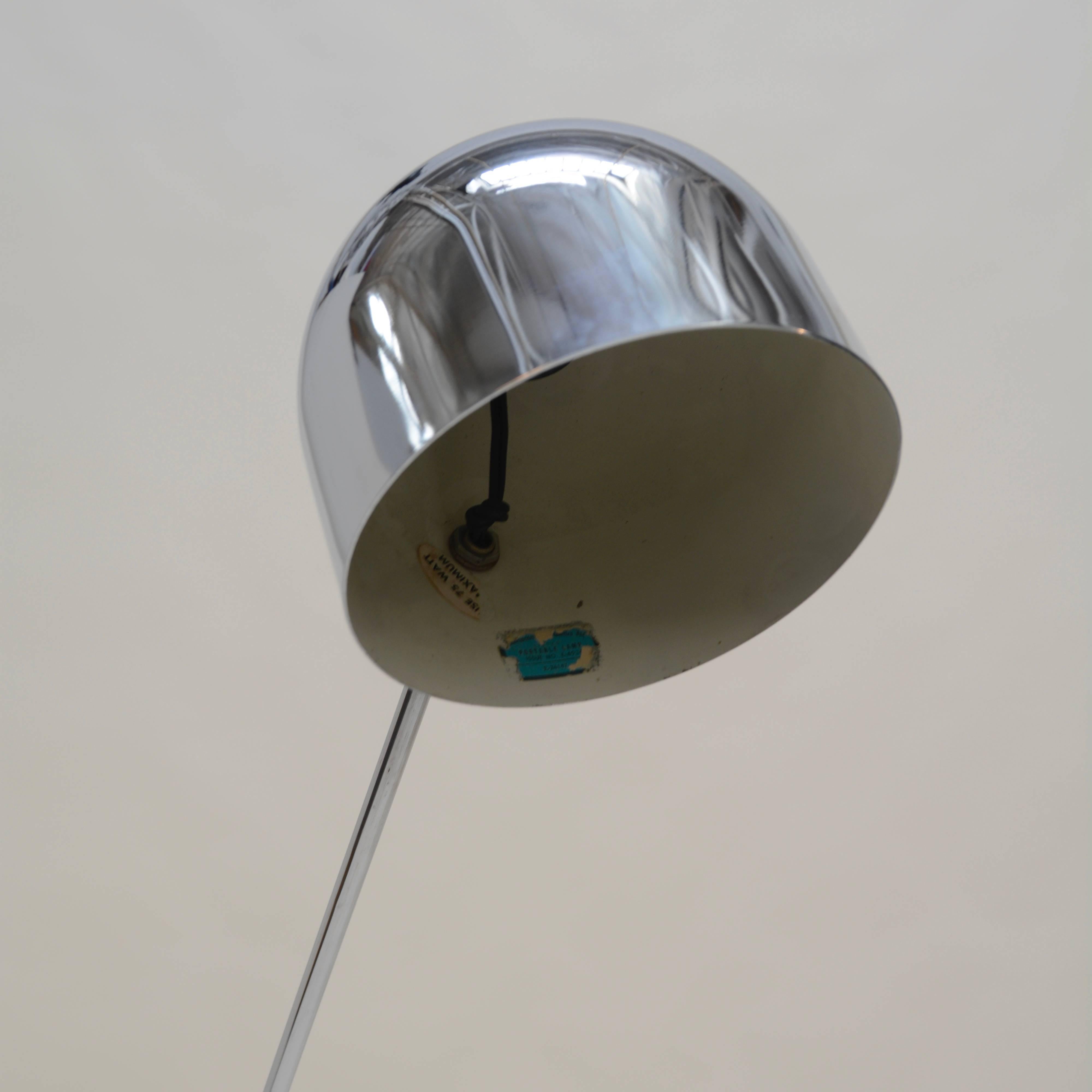 Mid-20th Century Single Arm Floor Lamp by Robert Sonneman