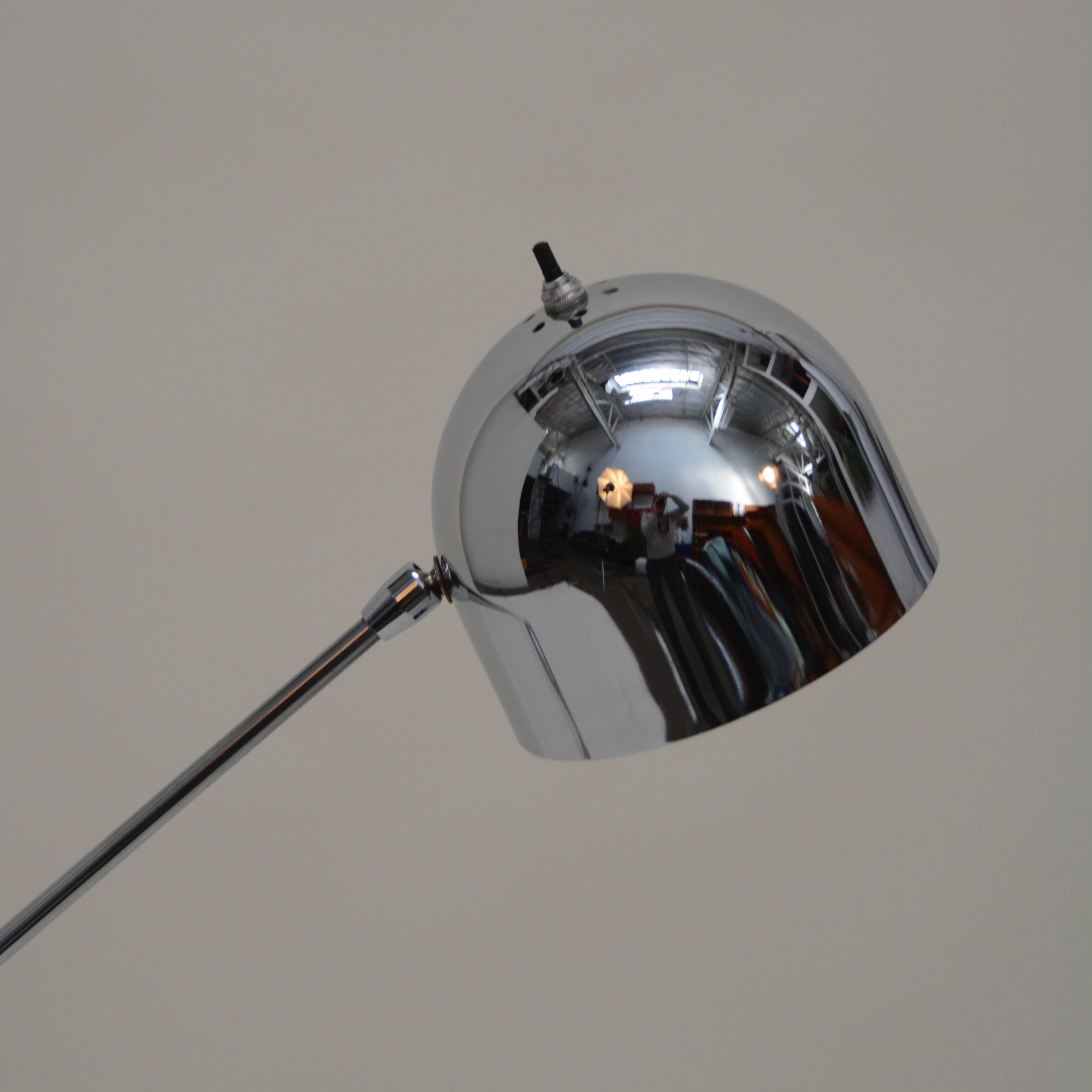Single Arm Floor Lamp by Robert Sonneman In Excellent Condition In Los Angeles, CA