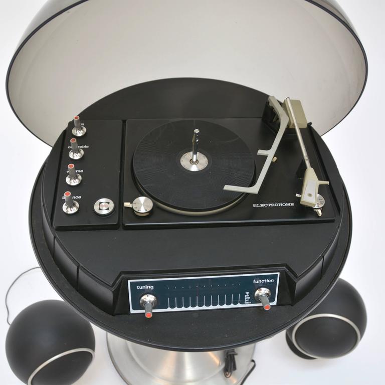 1970 Electrohome 711 "Saturn" Record Player and Stereo at 1stDibs