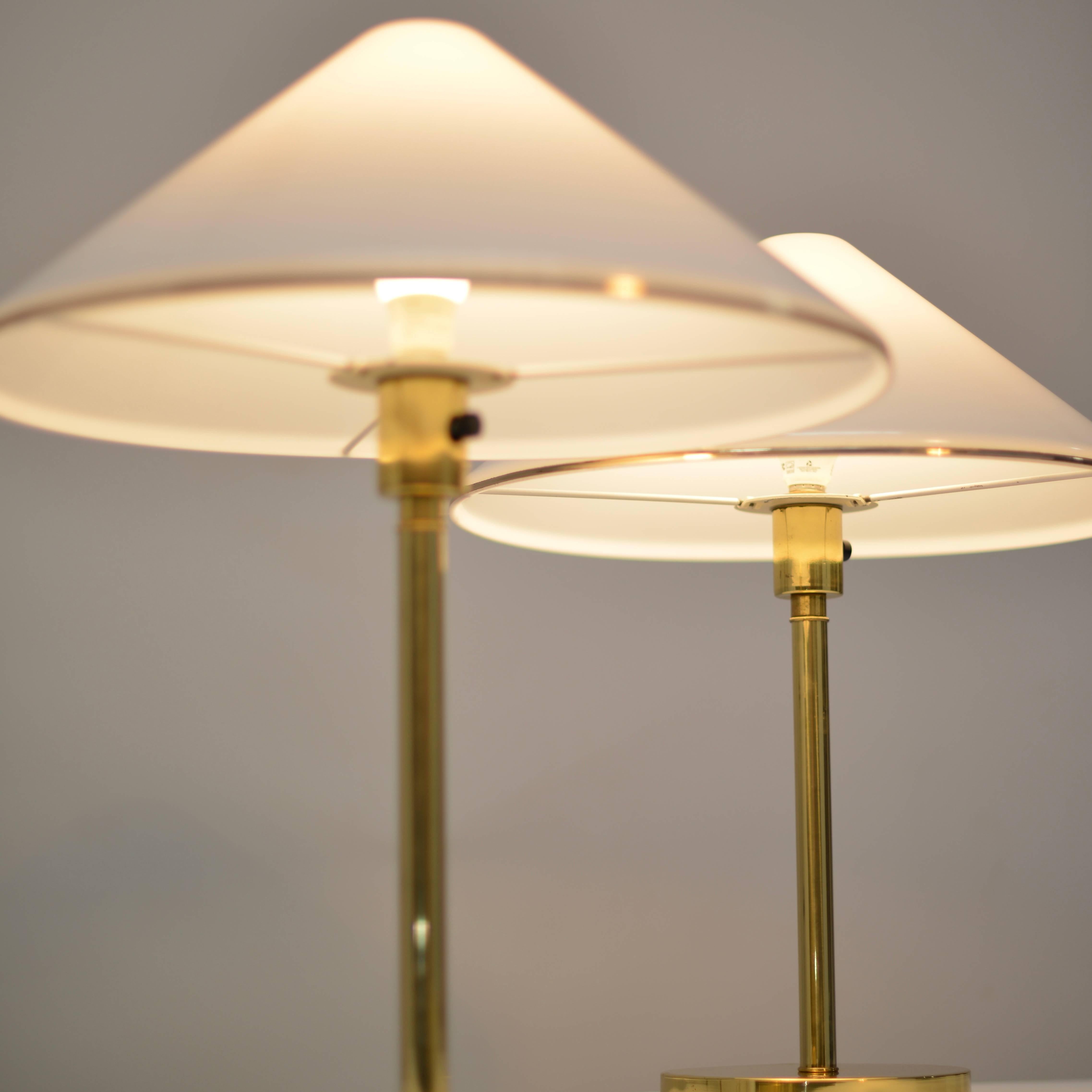 Pair of Koch and Lowy Brass Desk or Reading Lamps 4