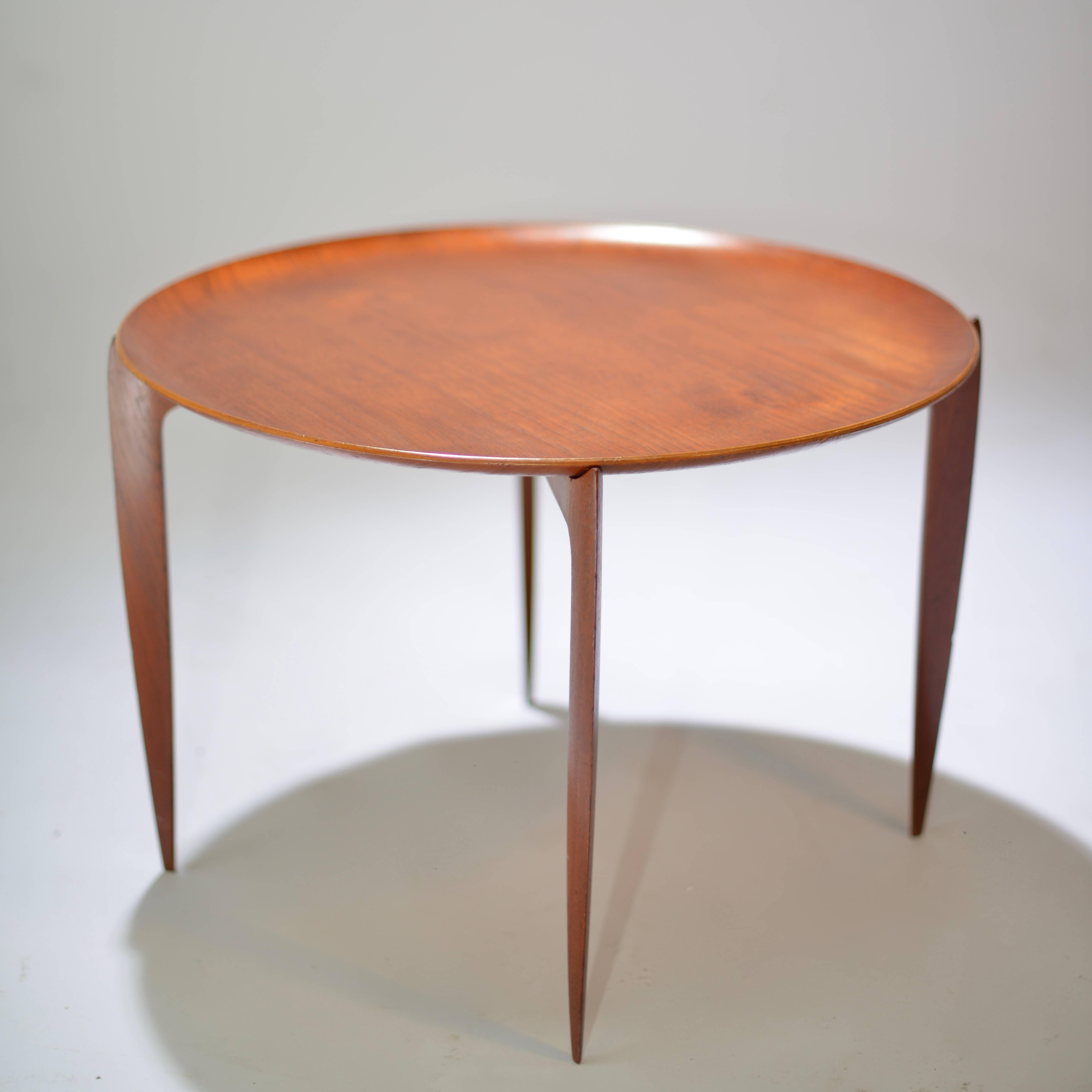 Scandinavian Modern Teak Tray Table by H Engholm and Svend Aage Willumsen for Fritz Hansen