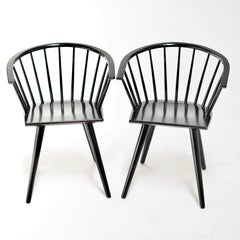 Ensemble de deux chaises de salle à manger ou d'appoint de Russel Wright pour Conant Bal