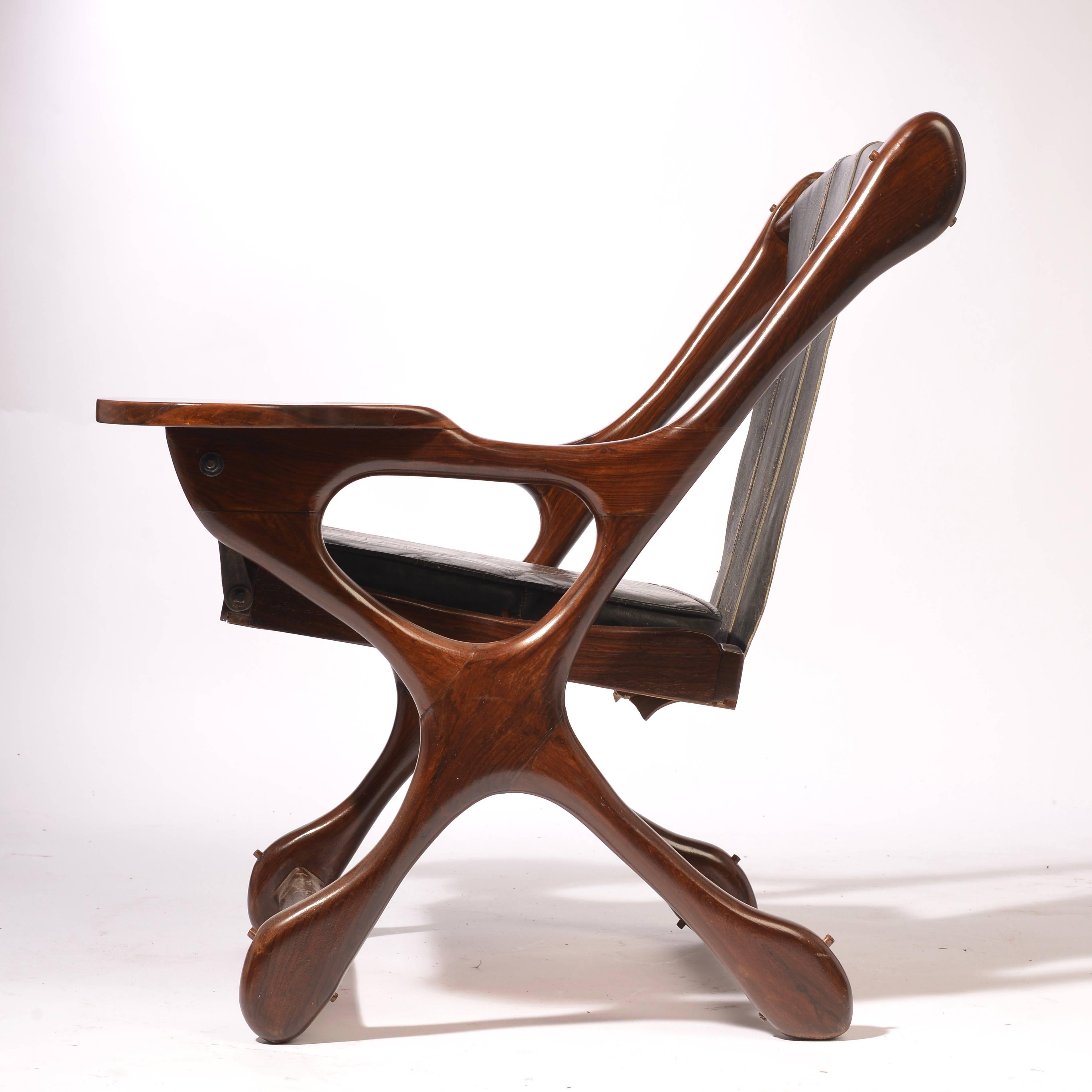 Chaise et ottomane de cordonnier « Swinger » pour Señal, S.A, 1960  Excellent état - En vente à Los Angeles, CA