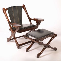 Don Shoemaker Sling "Swinger" Chair and Ottoman for Señal, S.A, 1960