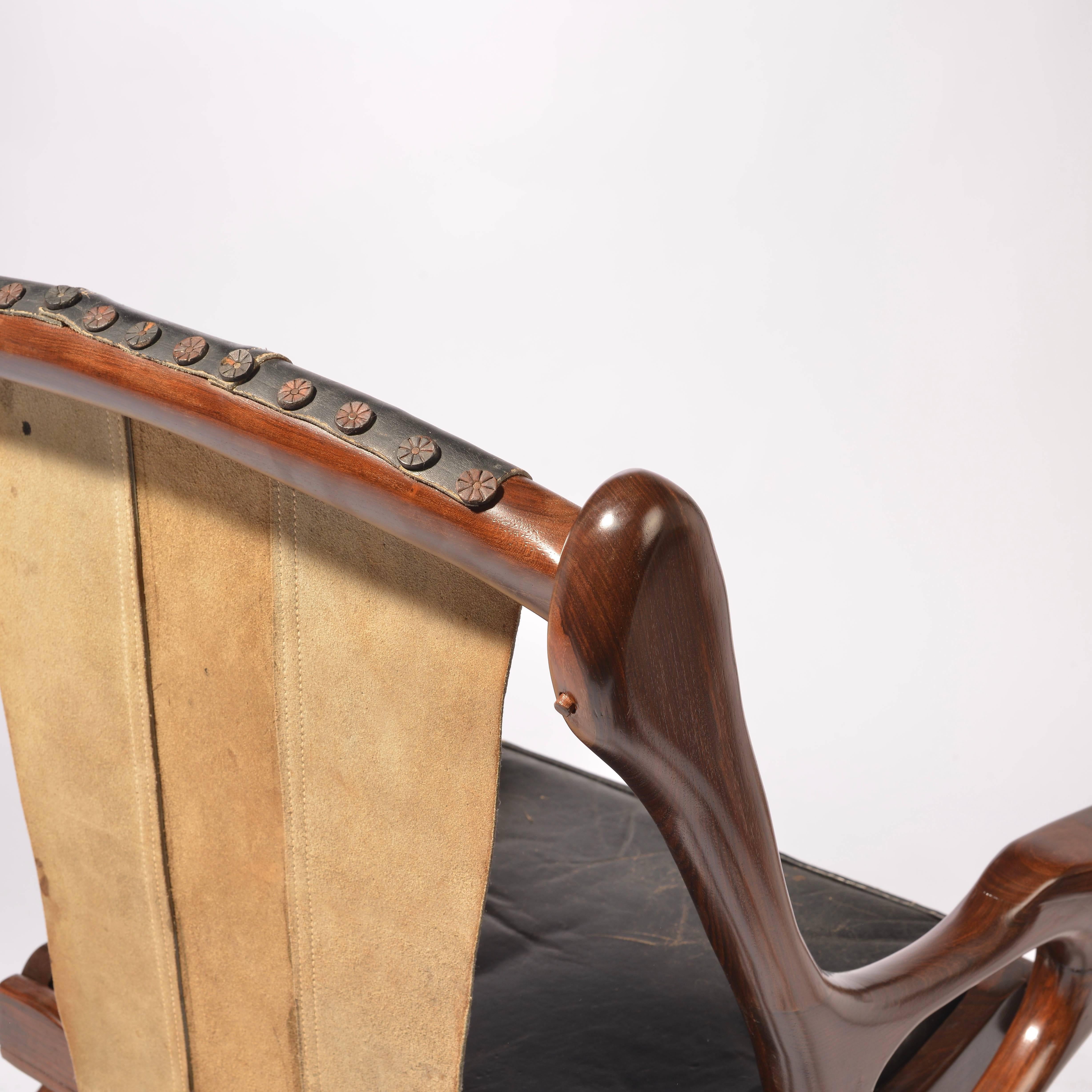 Chaise et ottomane de cordonnier « Swinger » pour Señal, S.A, 1960  en vente 1