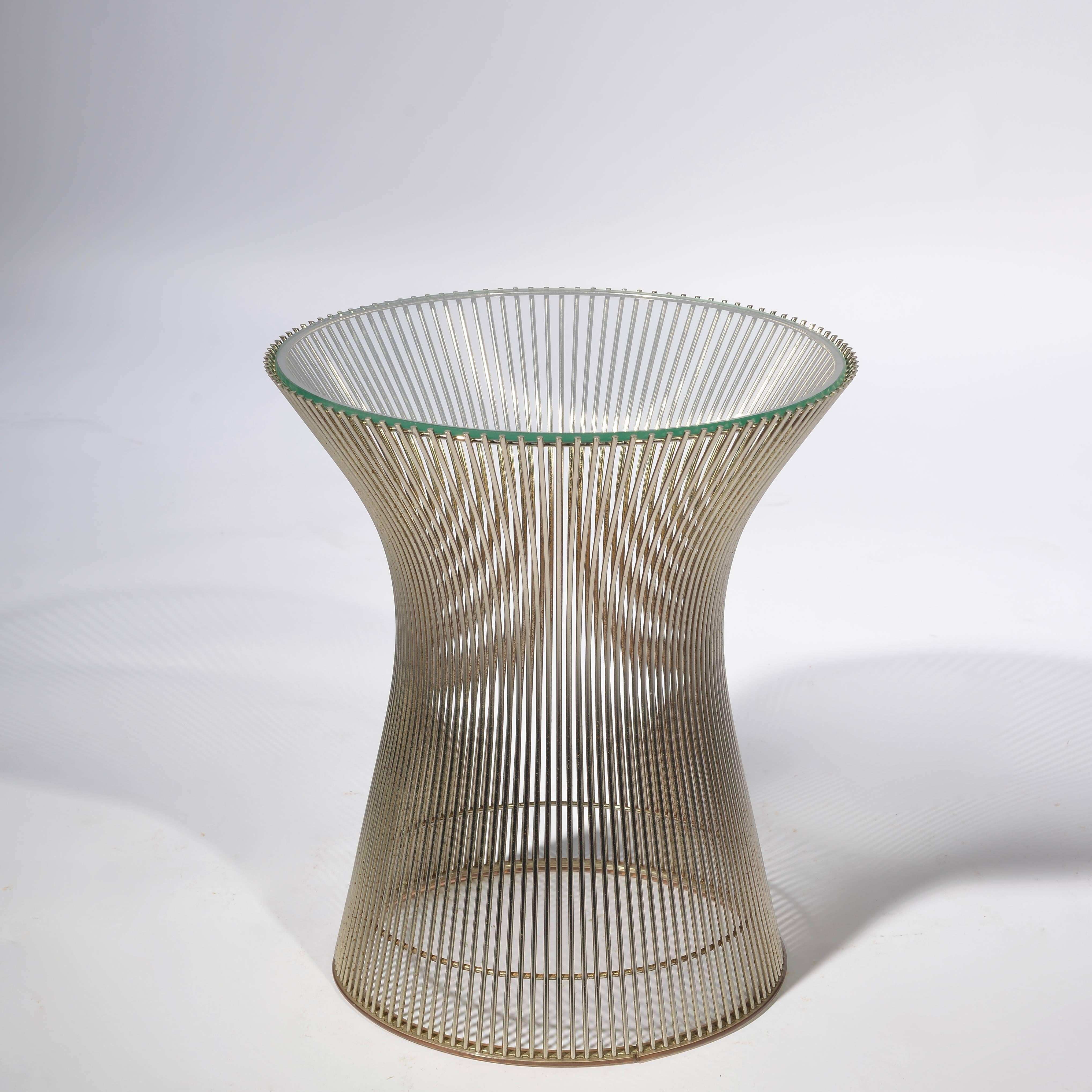 Iconic side table by Warren Platner for Knoll.
   
