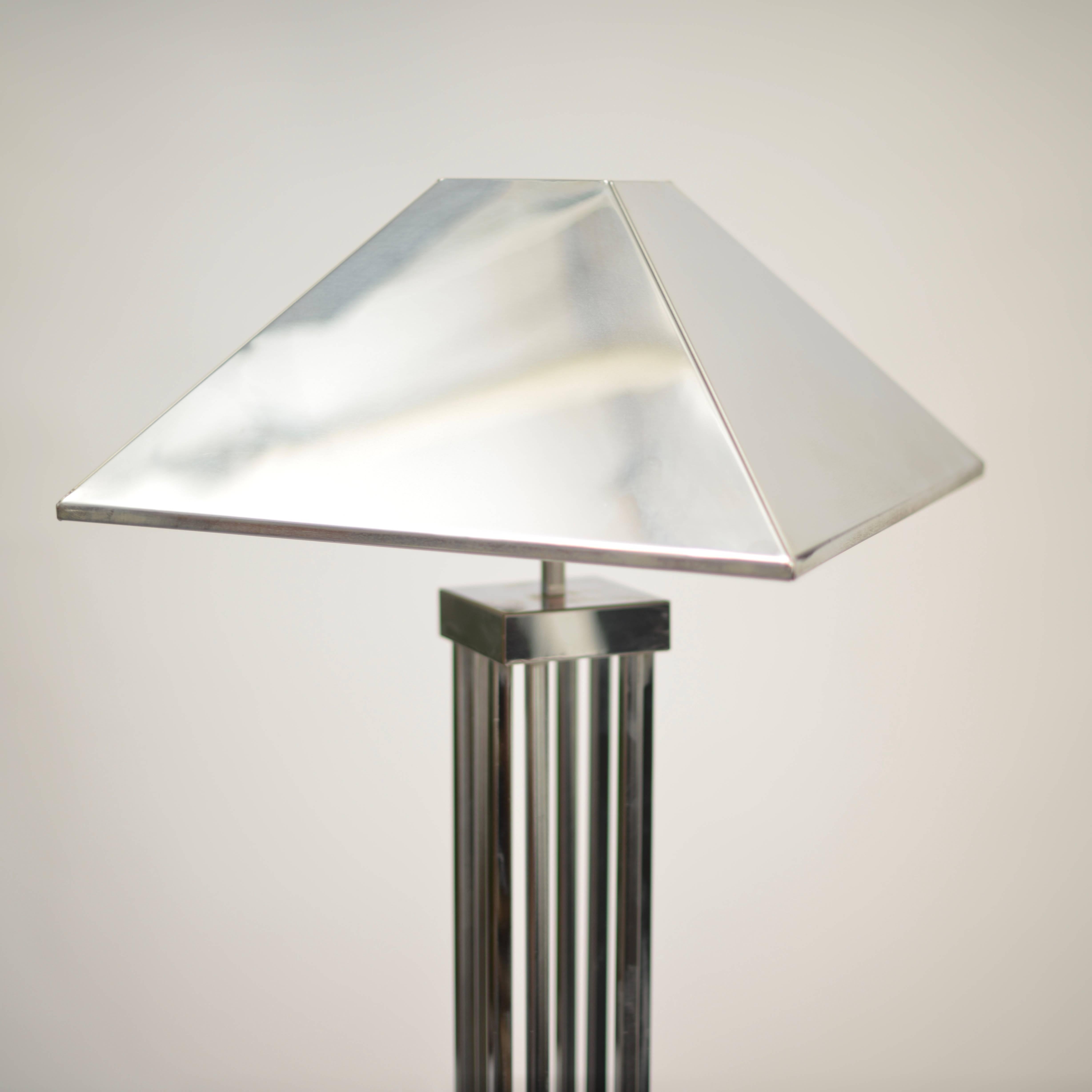 Mid-Century Modern C. Jere Chrome Floor Lamp For Sale