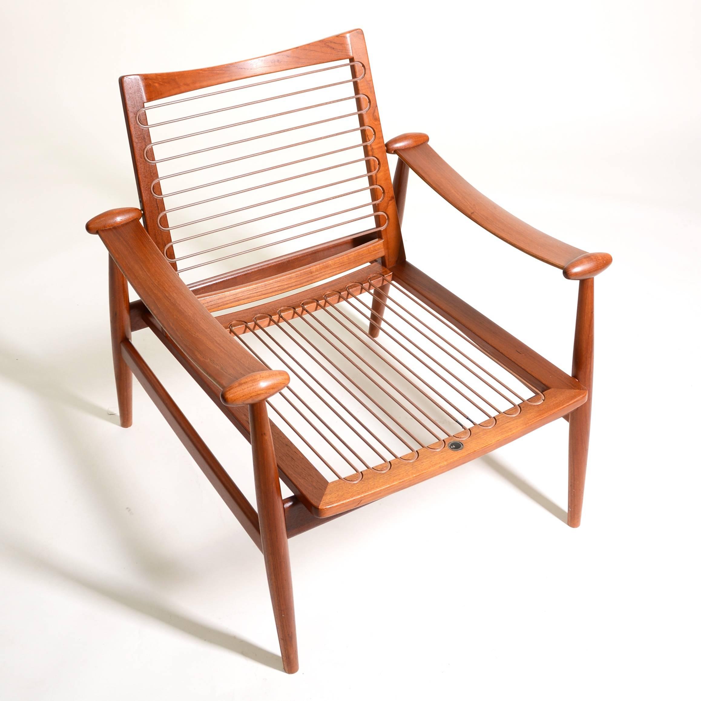 Finn Juhl Teak FD133 Spade Chair In Excellent Condition In Los Angeles, CA