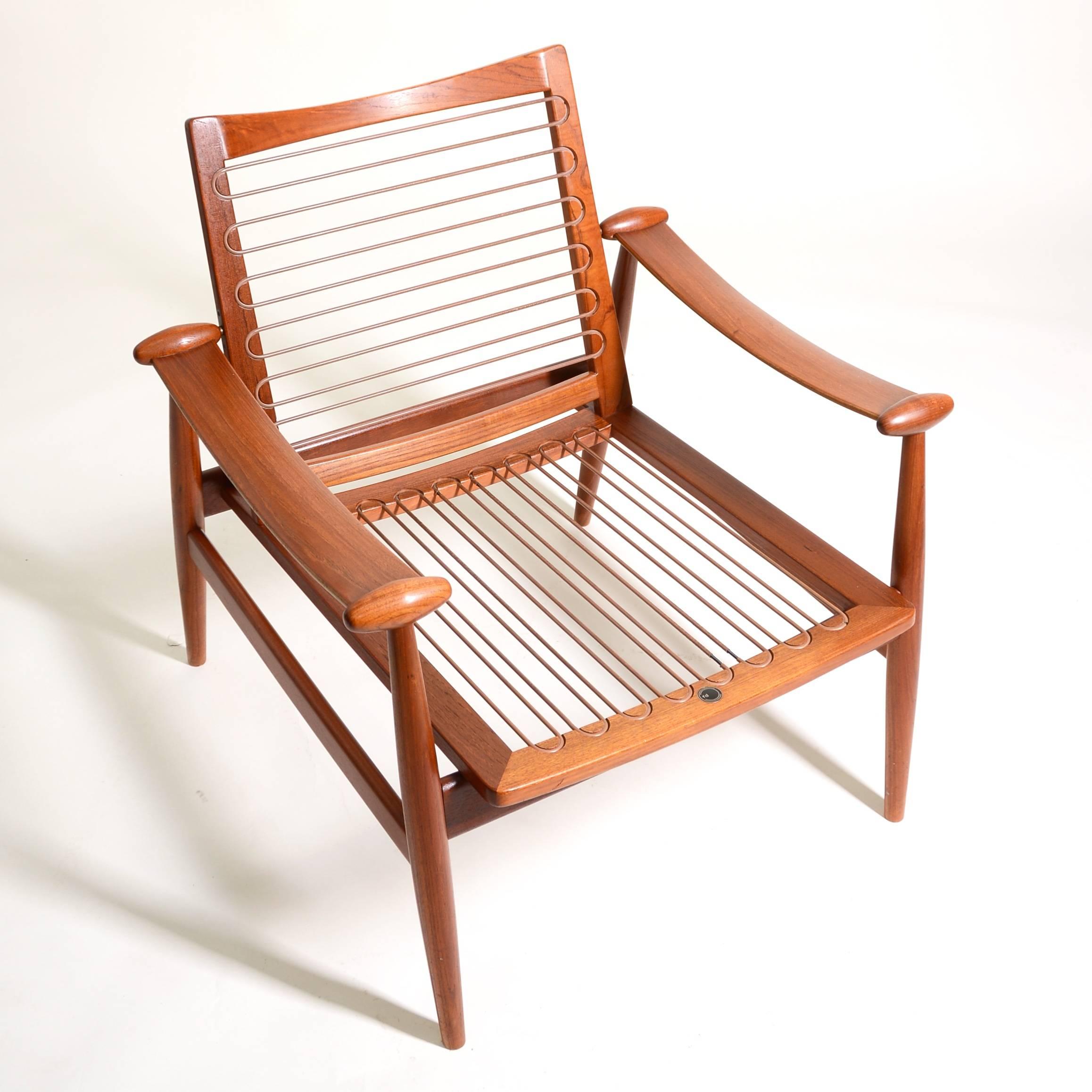 Finn Juhl Teak FD133 Spade Chair  In Excellent Condition In Los Angeles, CA