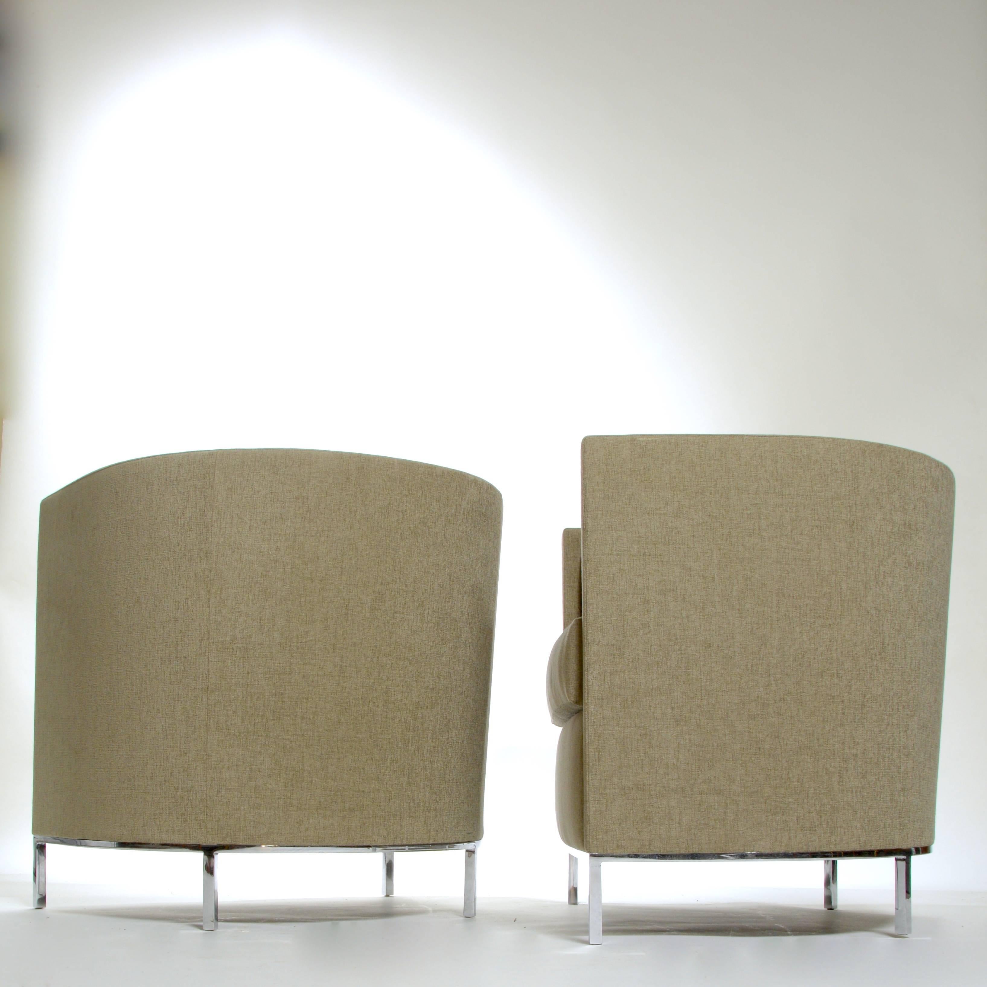 Pair of California Modern Club Chairs by Martin Brattrud In Excellent Condition In Los Angeles, CA