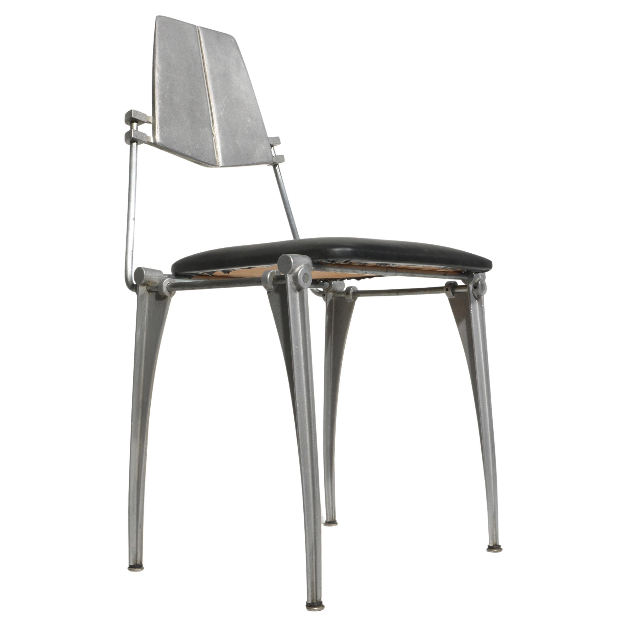 Chaises de salle à manger en fonte d'aluminium de Robert Jostens en vente