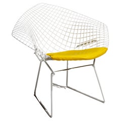 Bertoia for Knoll White Metal "Diamond" Chair