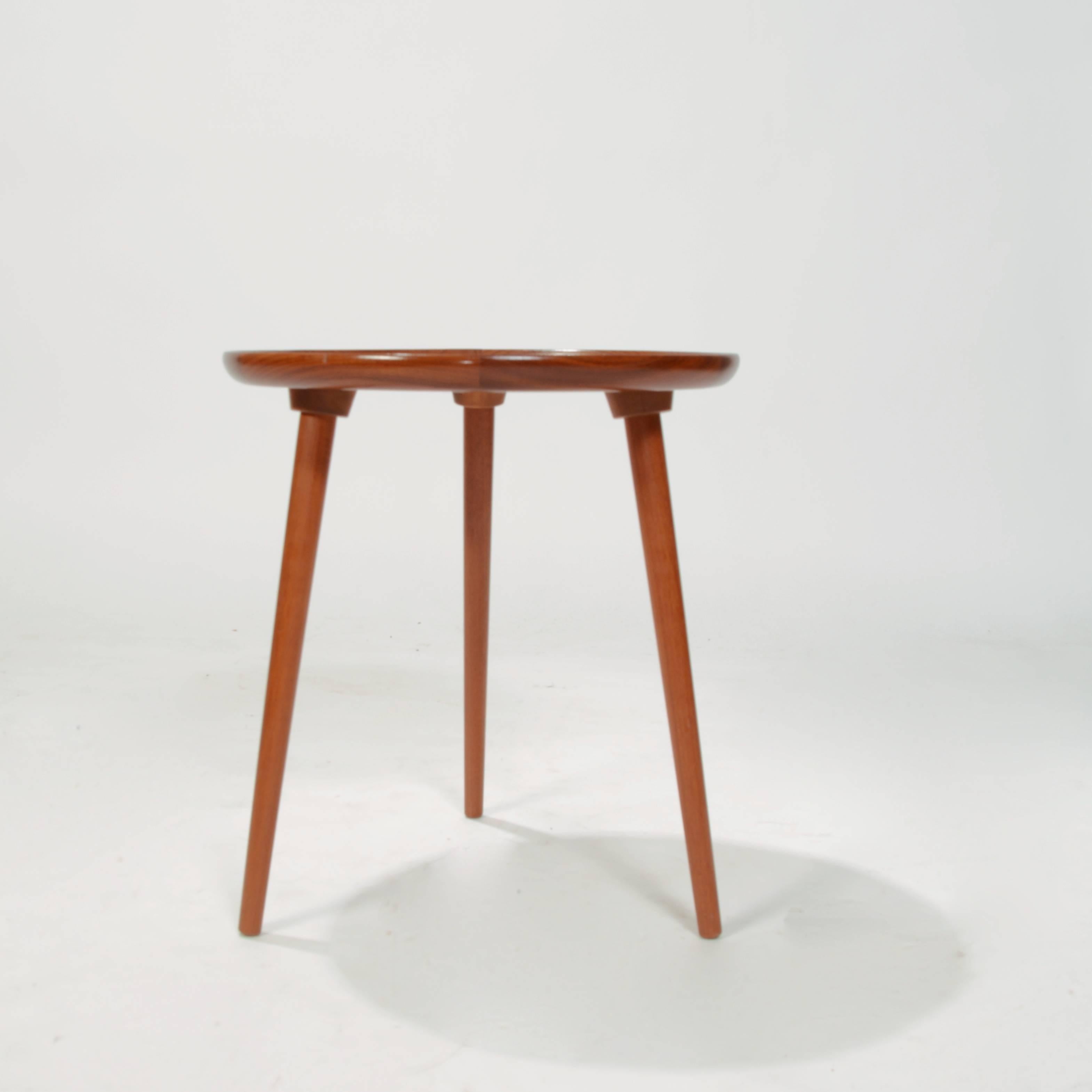 This is a great little tri-legged table by Selig of Denmark.  Recently imported.  