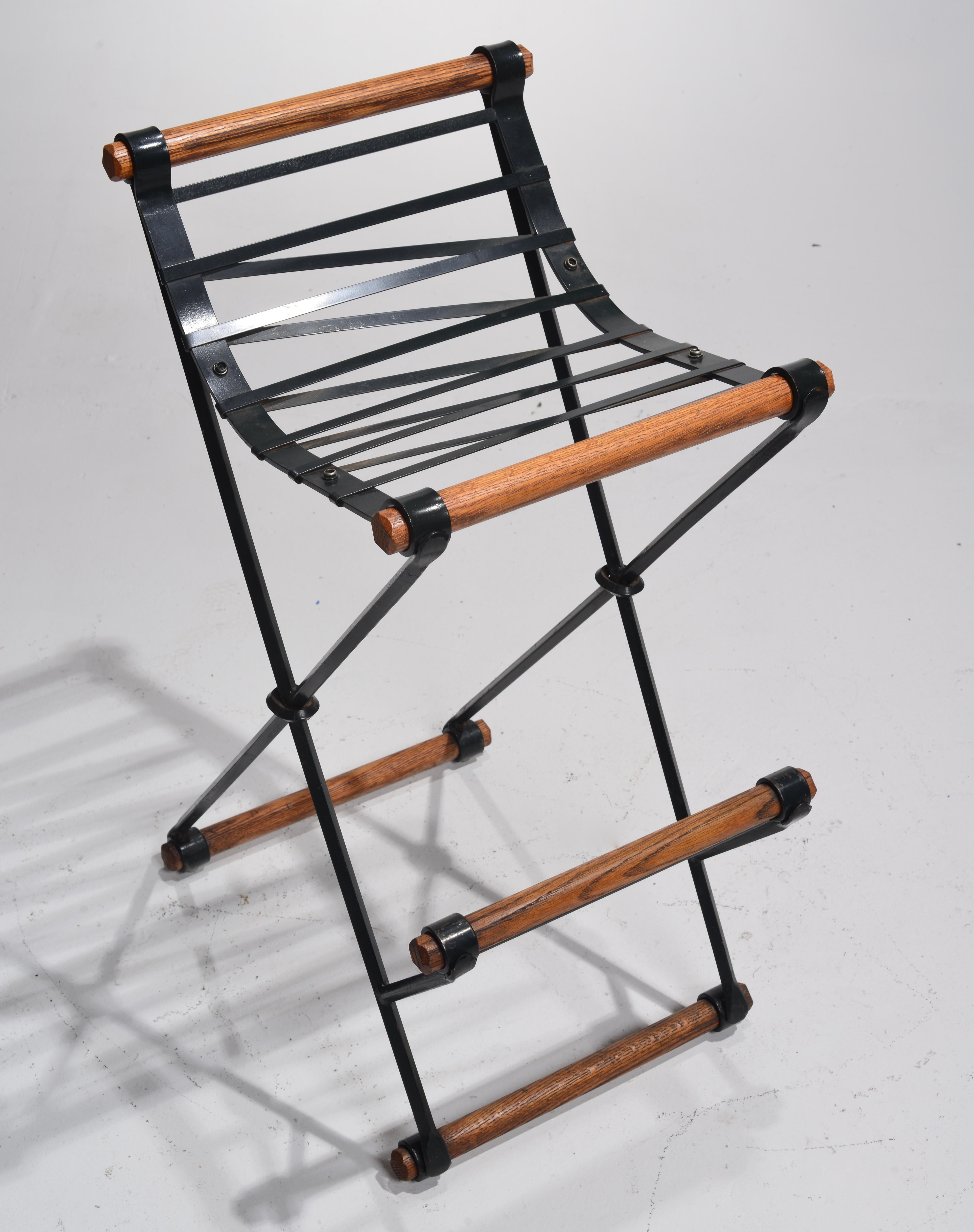 Iron & Rolled Seat Bar Stools by Cleo Baldon for Terra Furniture For Sale 4