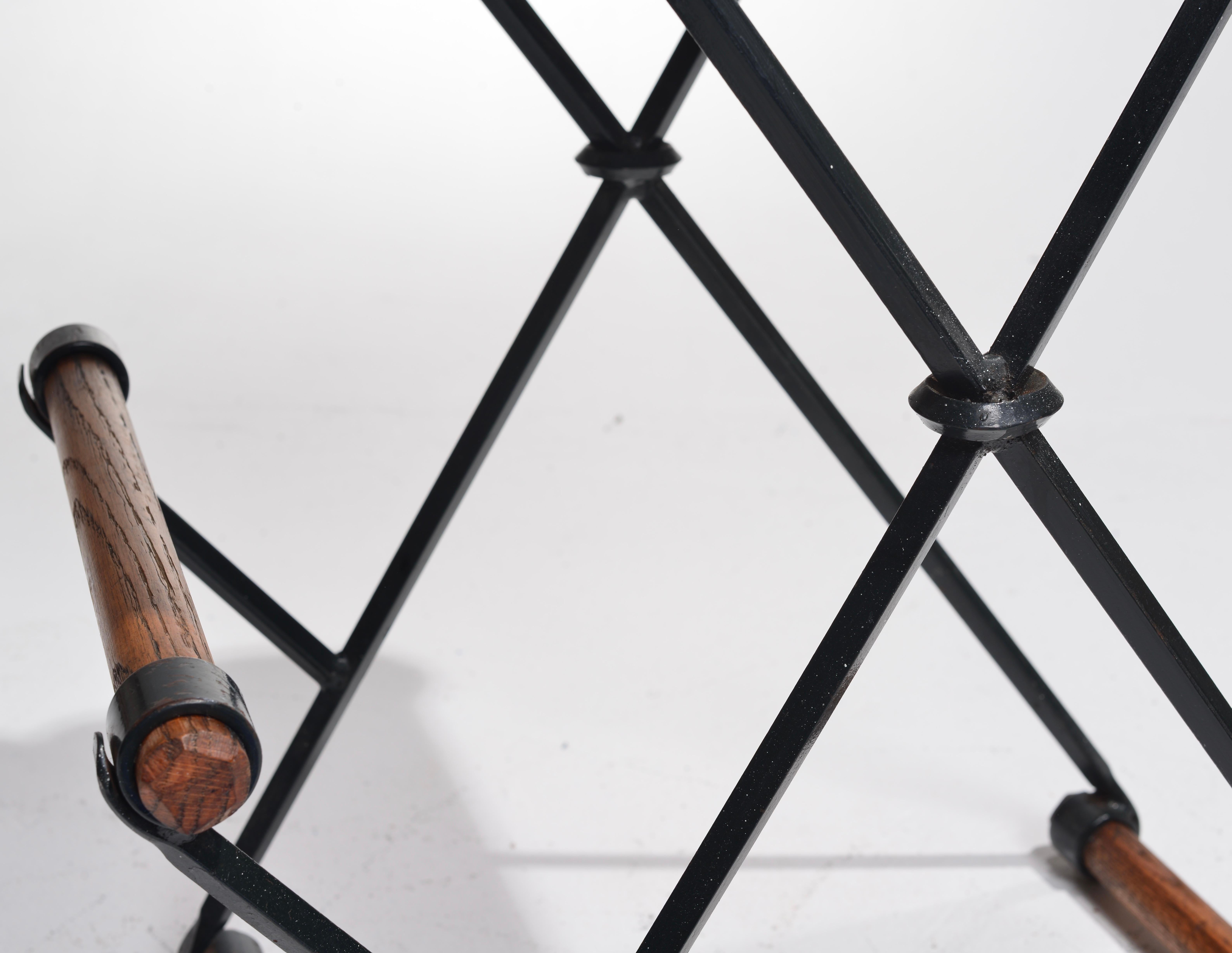 Iron & Rolled Seat Bar Stools by Cleo Baldon for Terra Furniture For Sale 5
