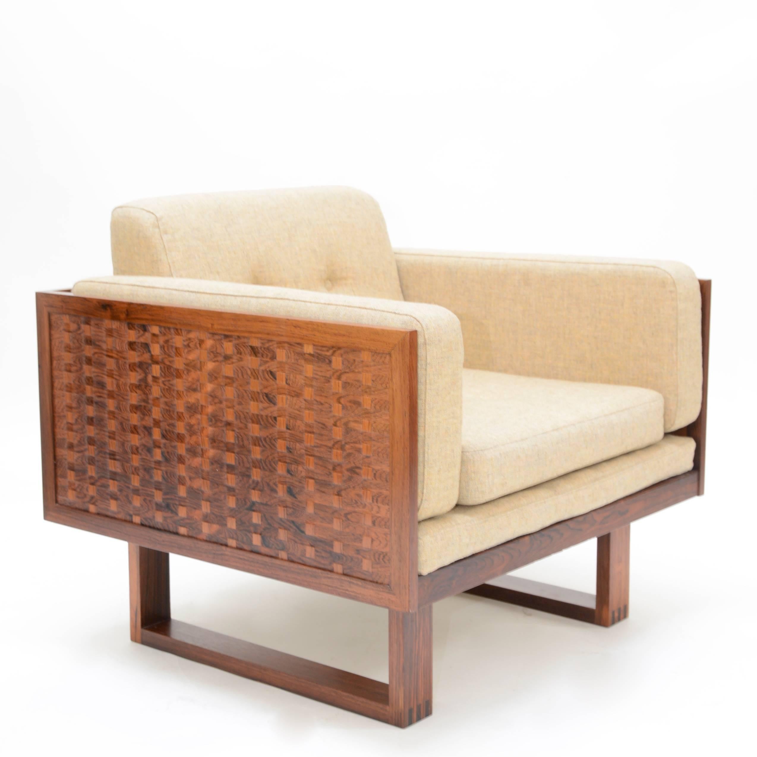 Poul Cadovius Zweisitziges Sofa und Stuhlset aus Palisanderholz für France & Son (Skandinavische Moderne)